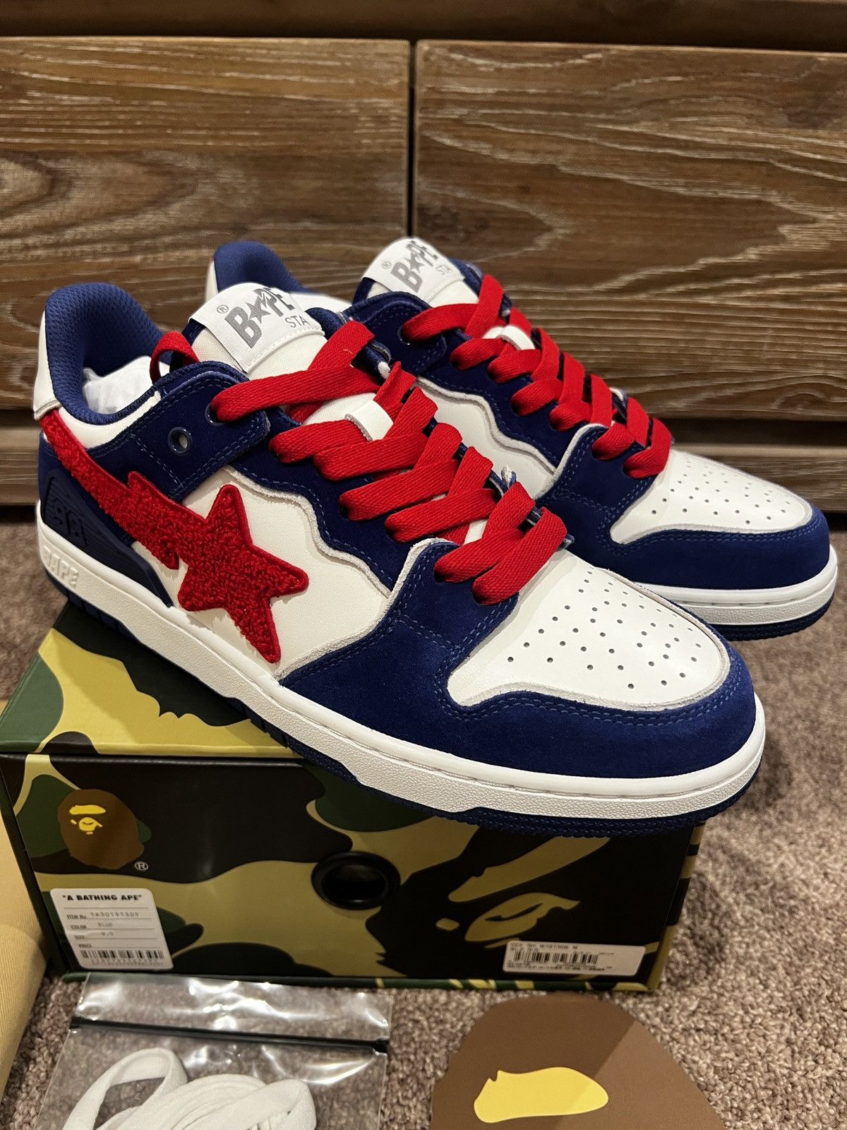Bape Brand new A Bathing Ape Bape SK8 Sta M2 blue Size US 9.5 / EU 42-43 - 2 Thumbnail