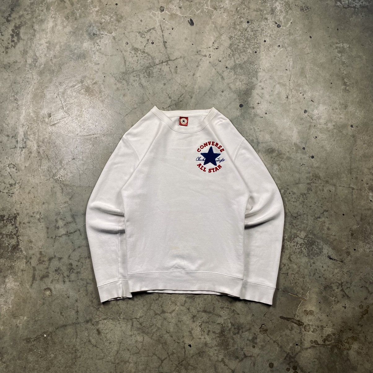 Converse × Japanese Brand Vintage y2k Converse All Star Crewneck Size US M / EU 48-50 / 2 - 1 Thumbnail