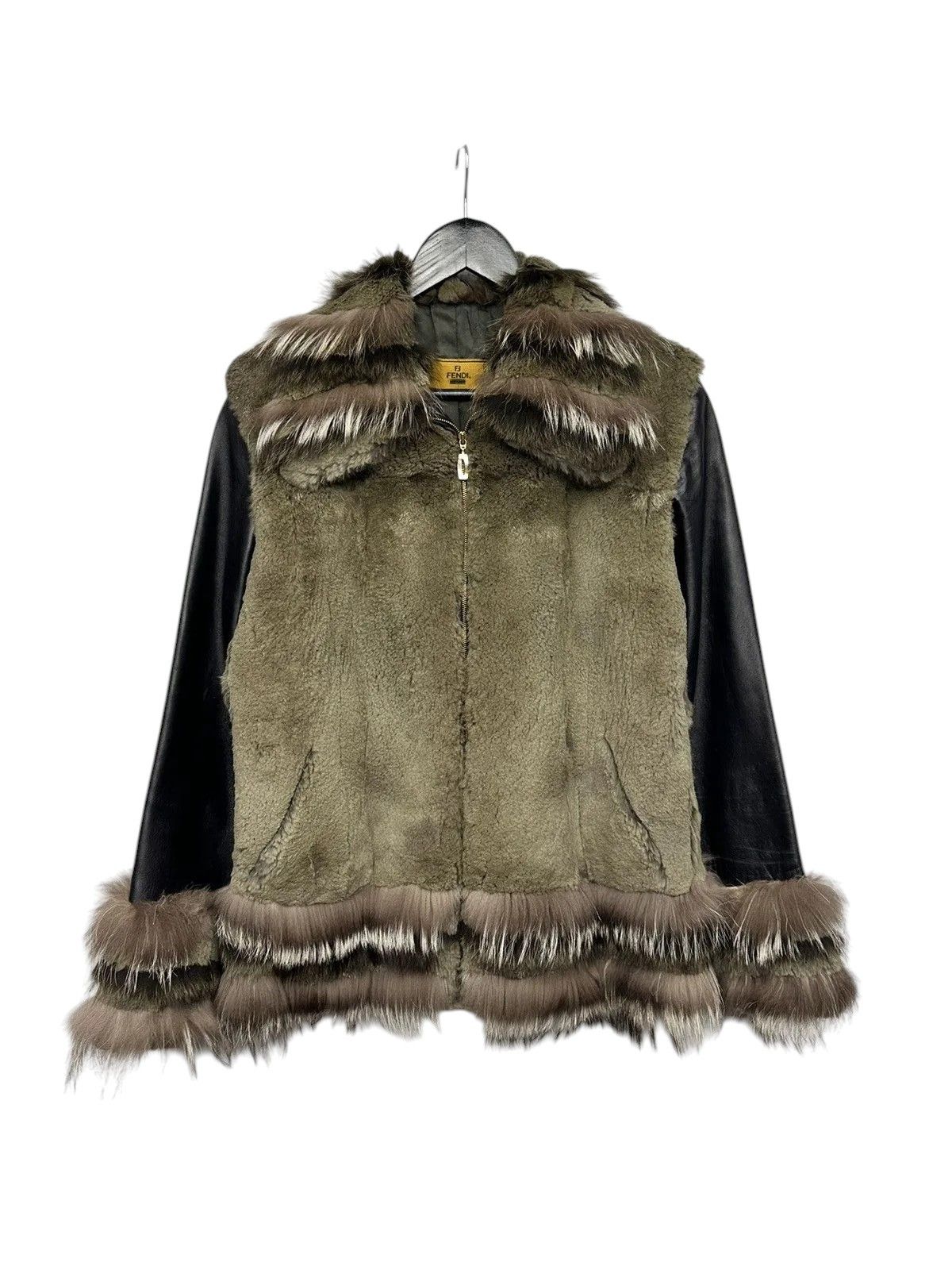 If Six Was Nine Fendi Rabbit Fur Jacket Rare IfSixWasNine LeGrandBleu Size M / US 6-8 / IT 42-44 - 1 Thumbnail