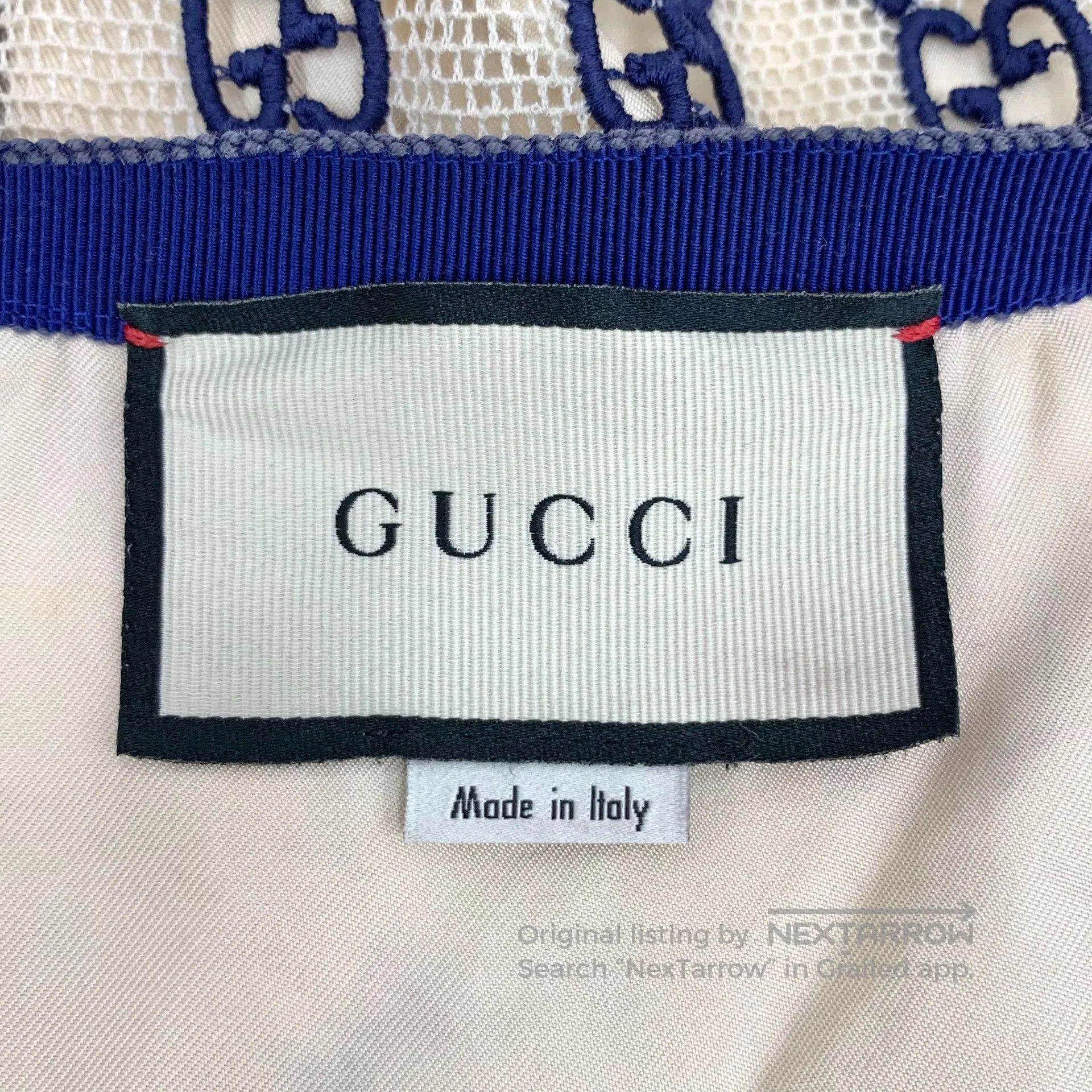 Gucci Guicci Color-blocked mesh logo jacquard full-print cotton Size S / US 4 / IT 40 - 5 Thumbnail