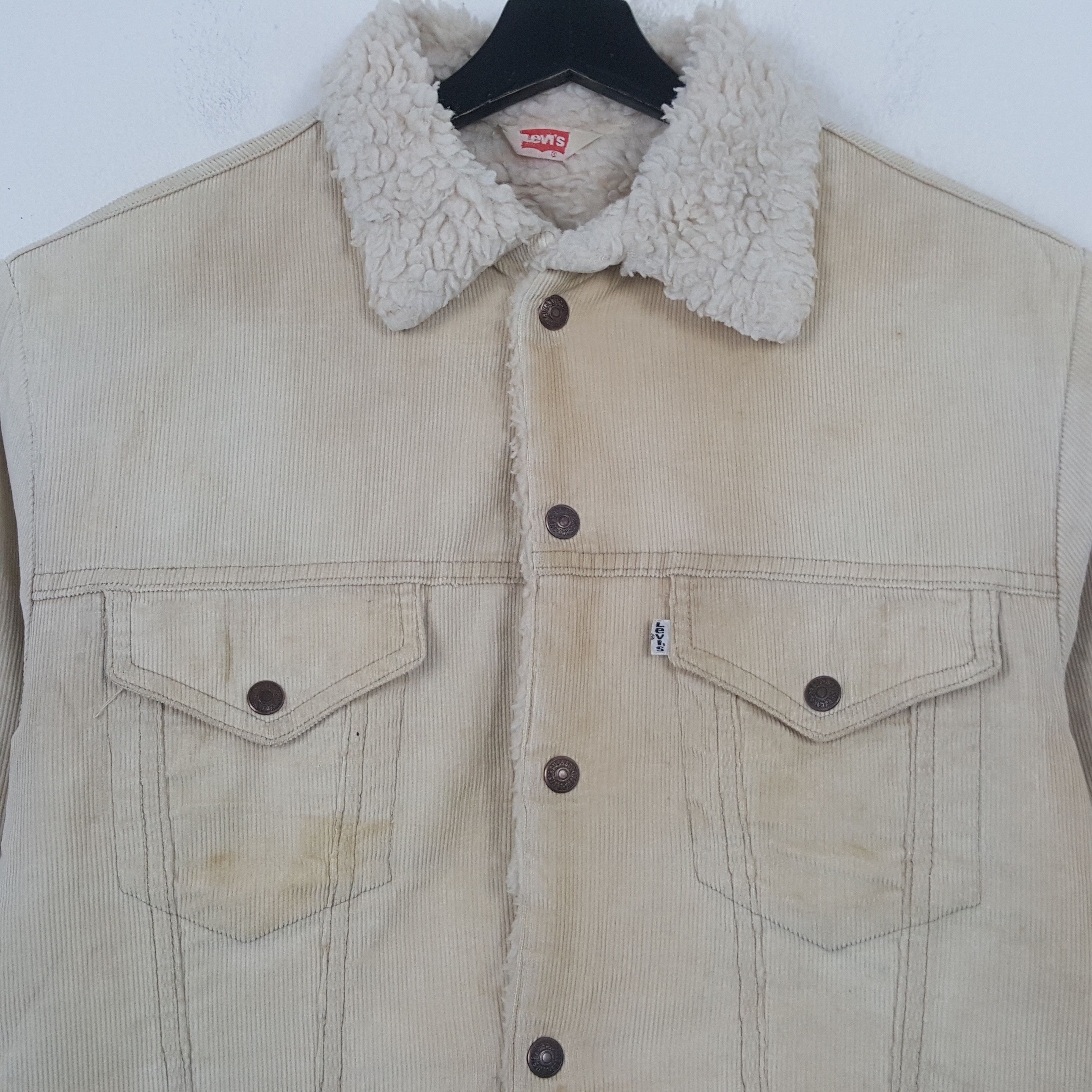 Levi's Levis Corduroy Sherpa Classic Style Jacket RR20 Size US M / EU 48-50 / 2 - 2 Thumbnail