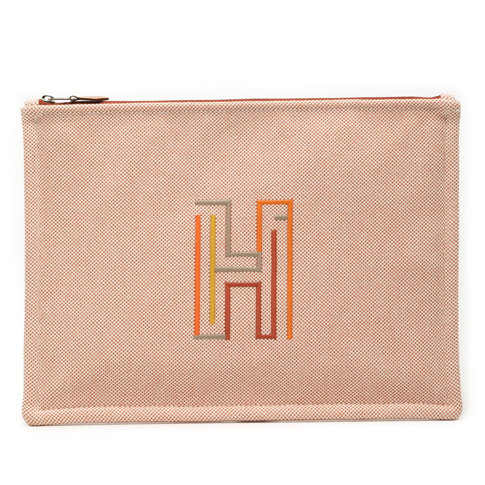 Hermes Large Canvas H Labyrinthe Case Size ONE SIZE - 1 Thumbnail