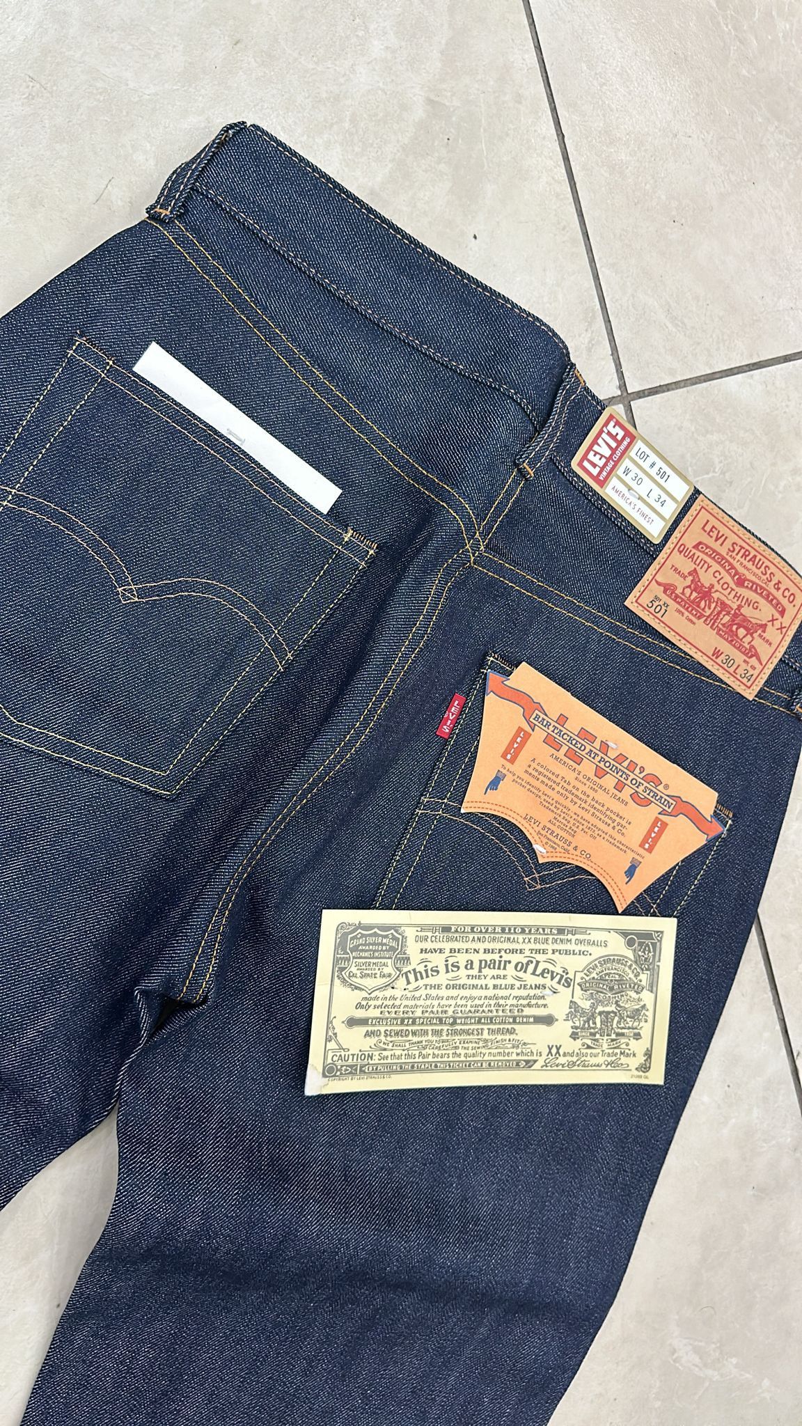 Levi's Vintage Clothing LVC Levi's Vintage Clothing 1966 501XX BigE Selvedge Jeans Size US 30 / EU 46 - 6 Thumbnail