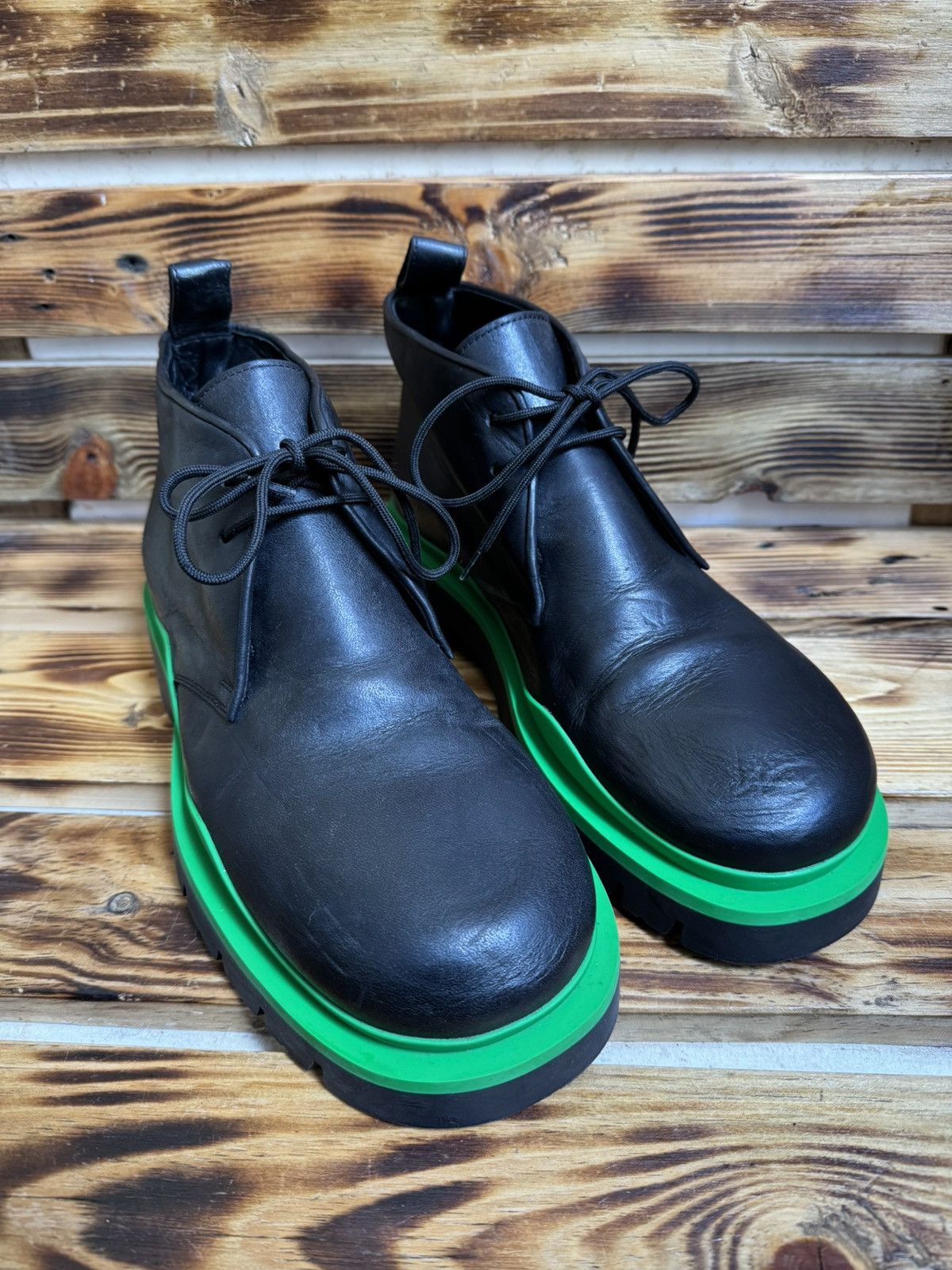 Bottega Veneta Tire ankle lace up boots Size US 7 / EU 40 - 7 Thumbnail
