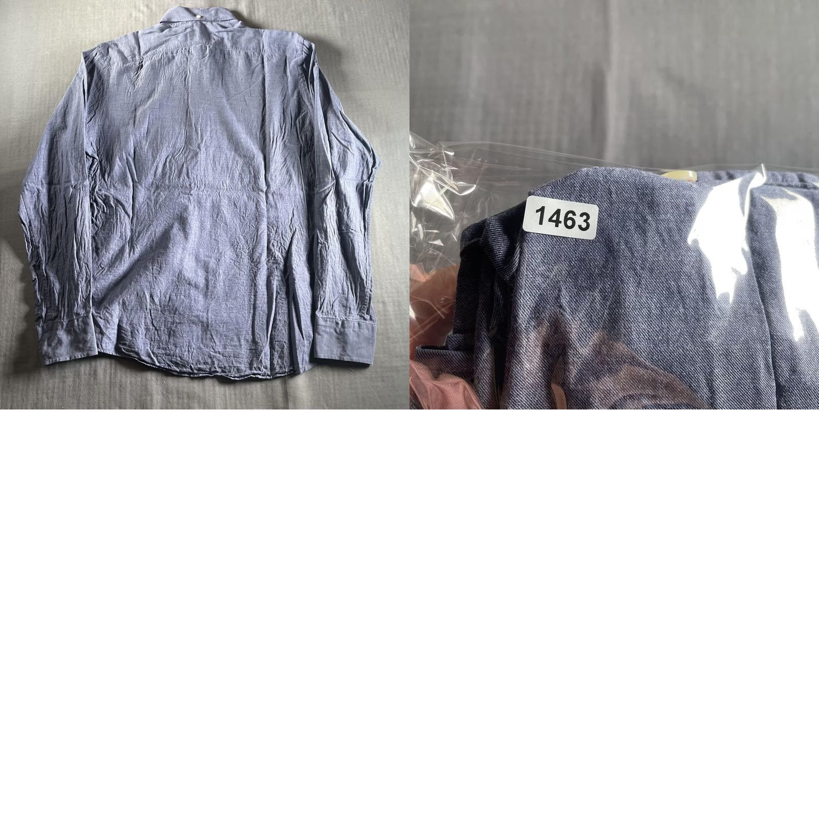 Eton Eton Shirt Mens Medium Blue Chambray Button-Down Collar 100% Cotton Long Sleeve Pocket Regular Fit Size US M / EU 48-50 / 2 - 8 Thumbnail