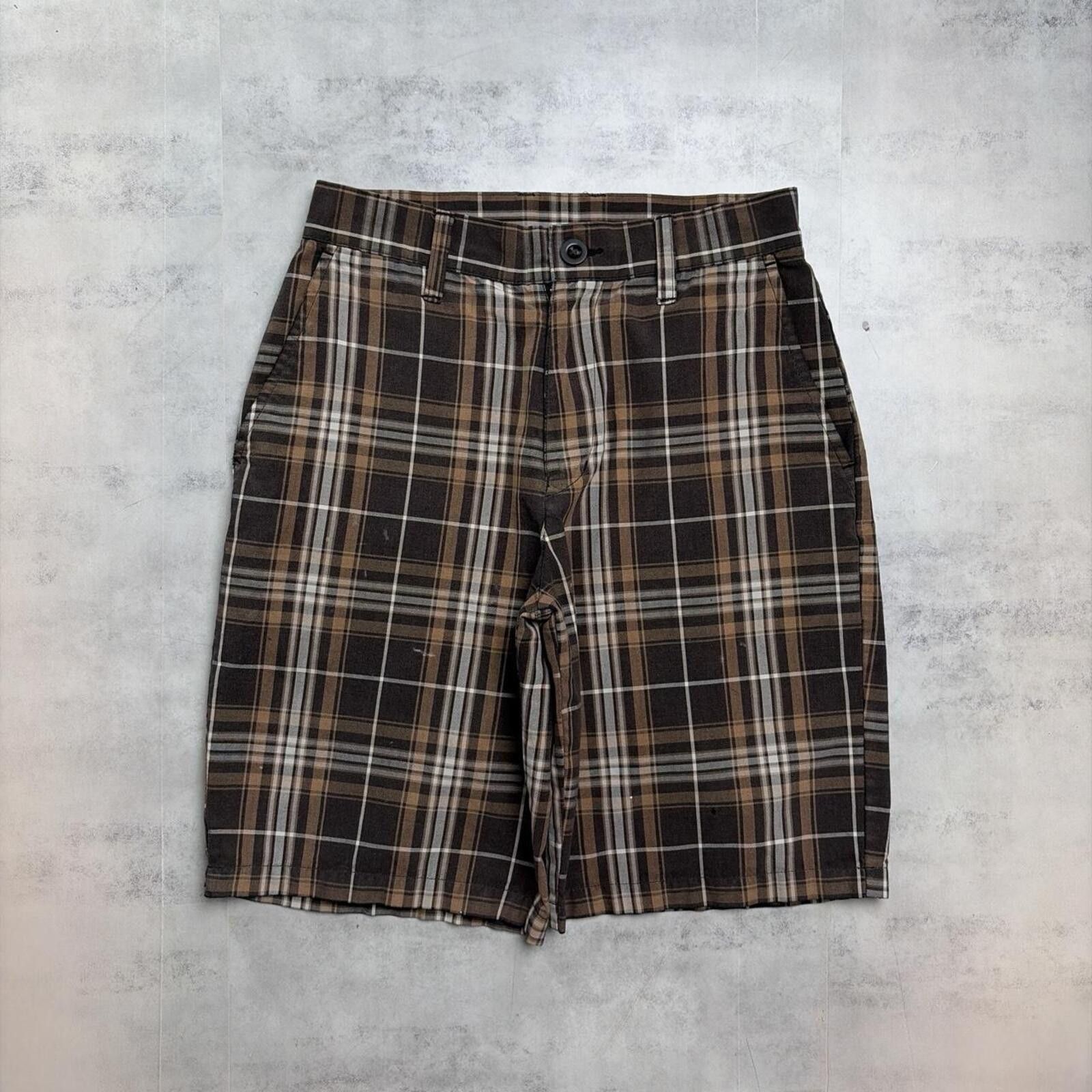 Burnside Y2K Burnside Grunge Gothic Plaid Skater Distressed Shorts Size 42" / US 20 - 2 Thumbnail