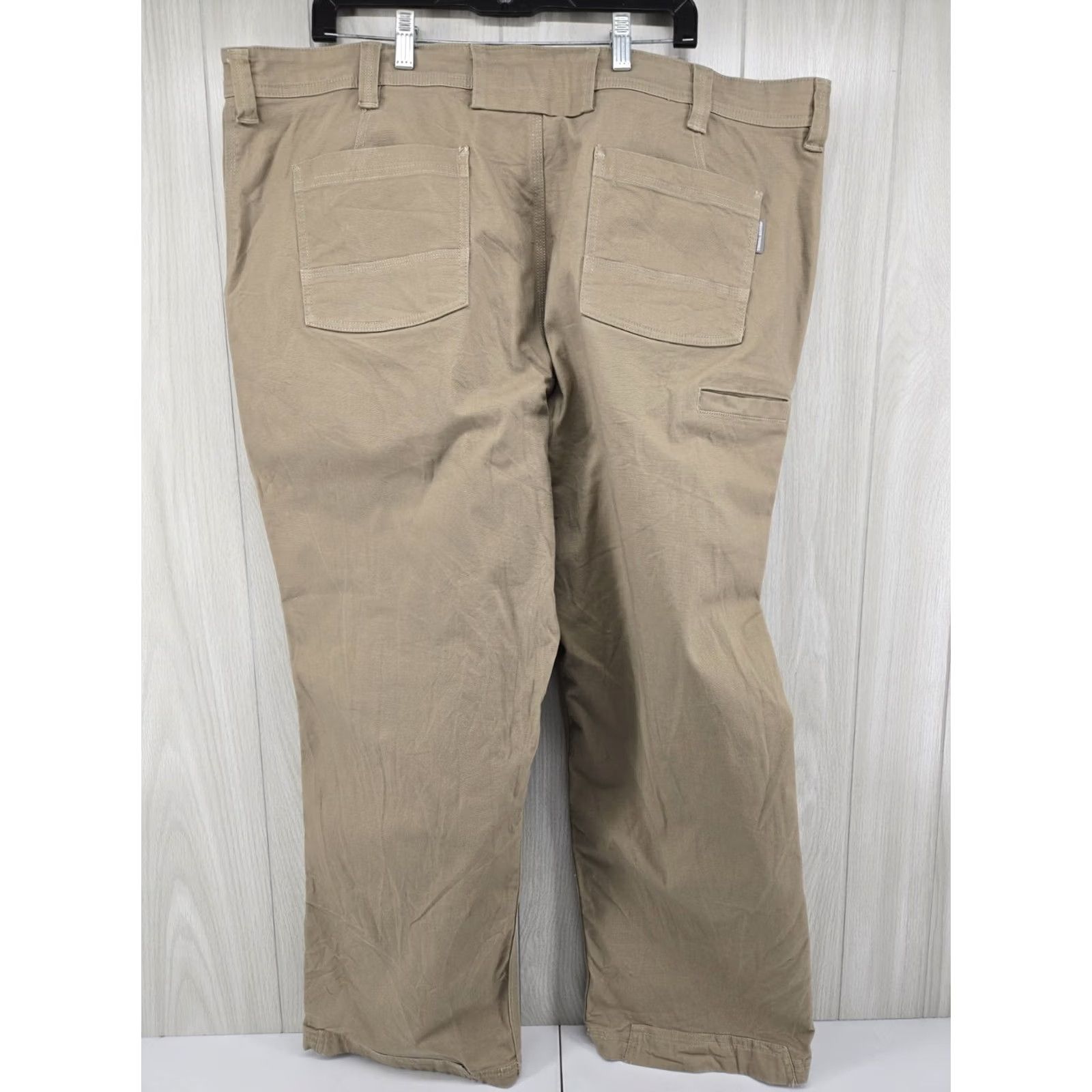 Duluth Trading Company Duluth Trading Co Flex Fire Hose Pants Khaki Cargo Canvas Workwear Men’s 44x30 Size US 44 / EU 60 - 7 Thumbnail