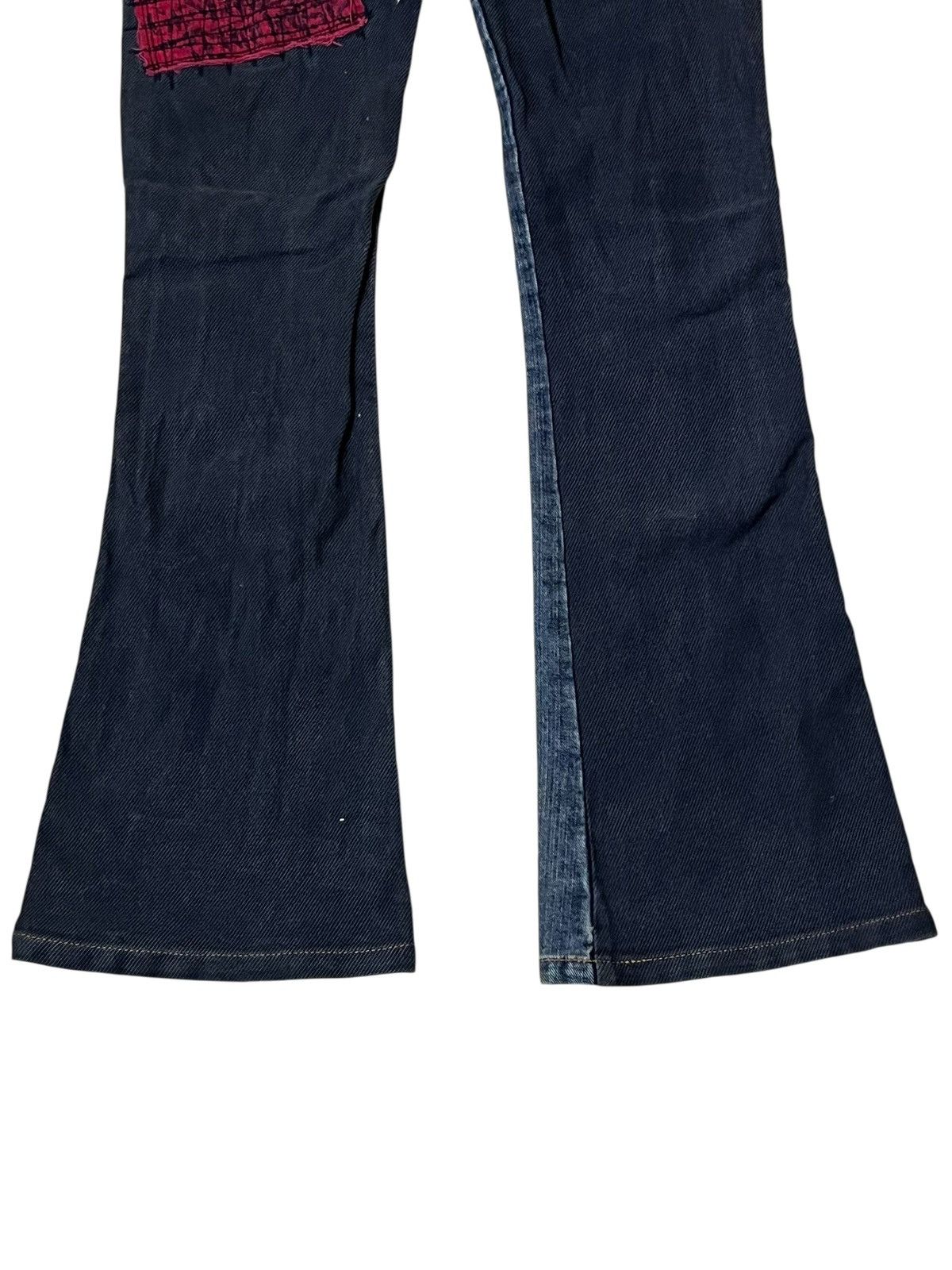 Japanese Brand Sick ALGONQUINS punk gothic bondage flared distressed jeans Size US 30 / EU 46 - 9 Thumbnail
