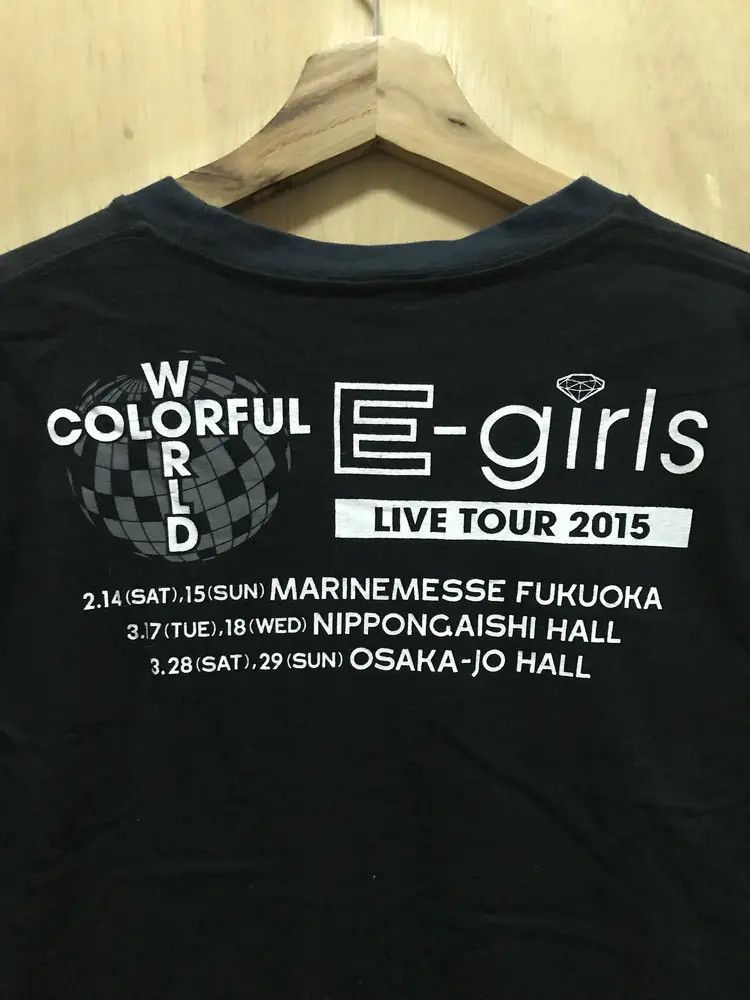 Band Tees E-Girl World Colorful Live Tour 2015 Tshirts Size S / US 4 / IT 40 - 4 Thumbnail
