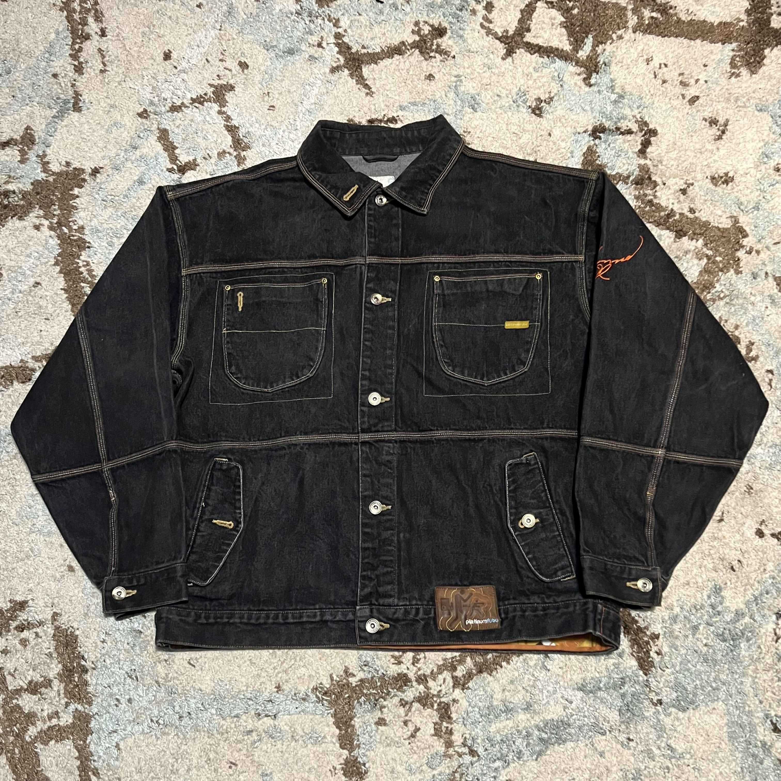 Fubu × Vintage Vintage Platinum FUBU Muhammad Ali Black Denim Jacket 3XL Size US XXL / EU 58 / 5 - 2 Thumbnail