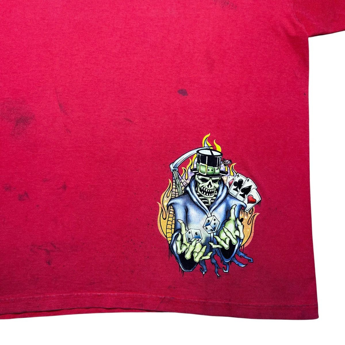 JNCO Vintage 2000s JNCO Jeans Grim Reaper Cards & Dice T-Shirt Size US XL / EU 56 / 4 - 8 Thumbnail