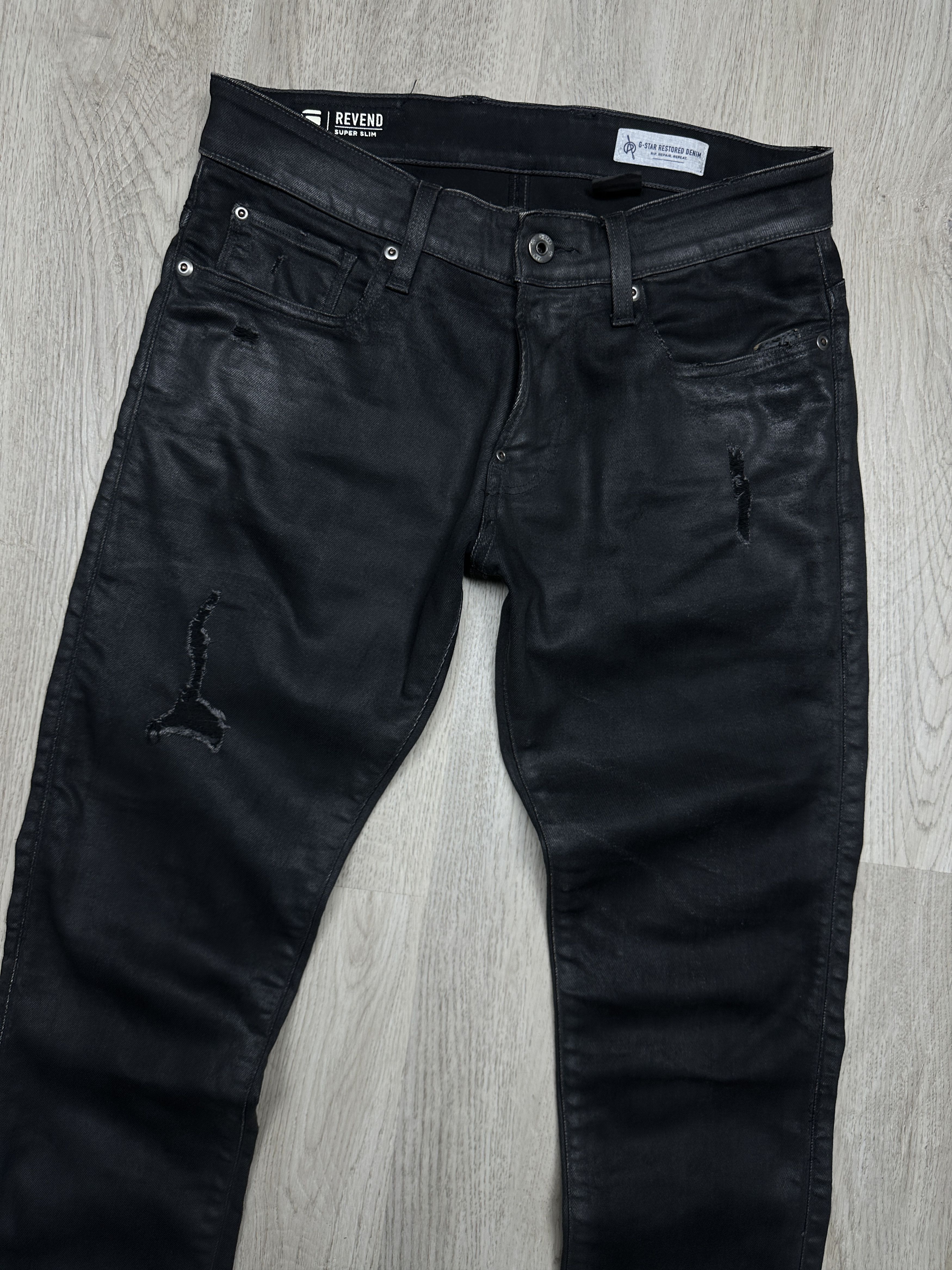 G-Star G Star Raw Revend Super Slim Vintage Mens Denim Pants Jeans Size US 29 - 2 Thumbnail