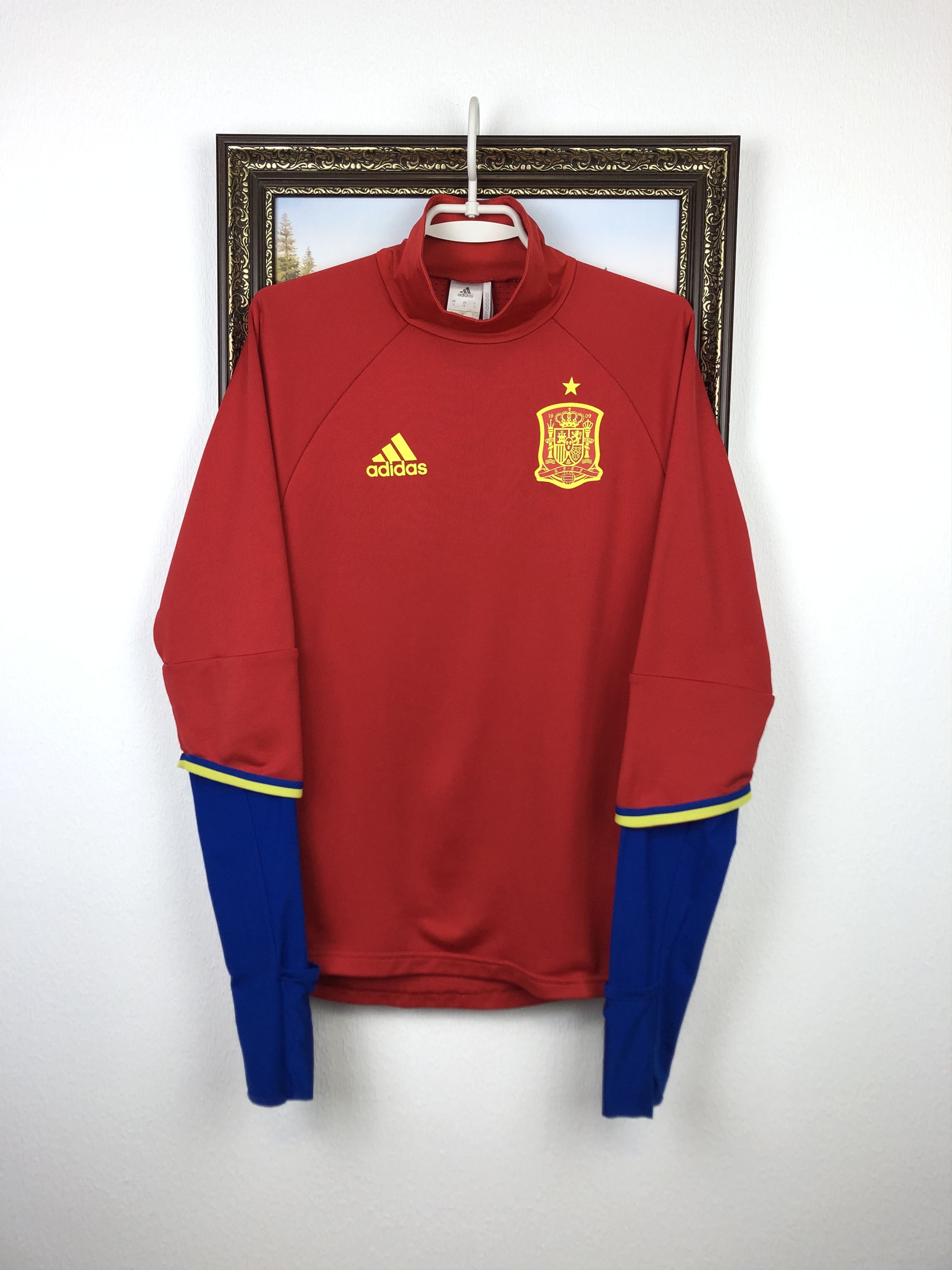 Adidas Adidas Spain National Football Jacket Soccer Warm Up Track Size US S / EU 44-46 / 1 - 1 Thumbnail