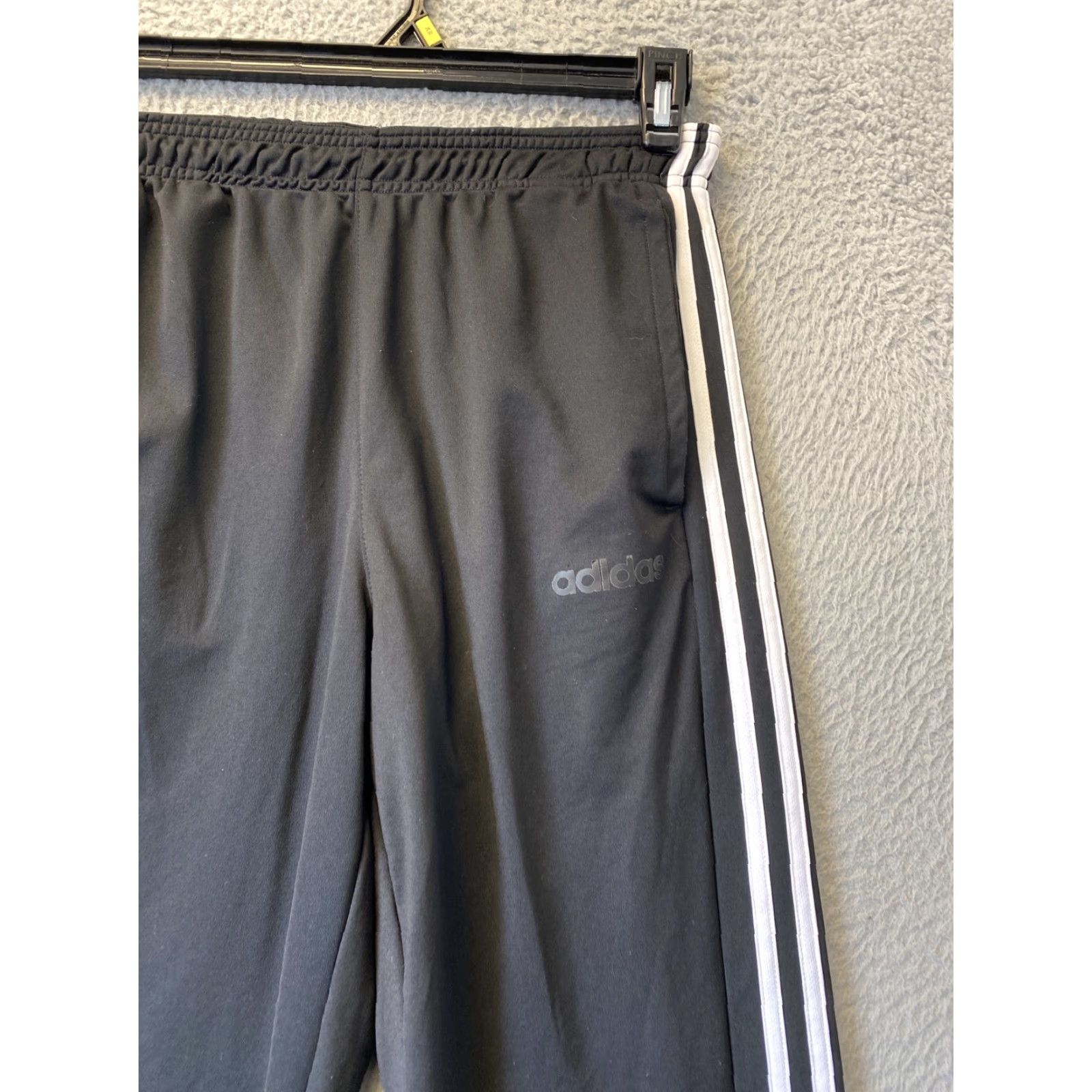 Adidas Adidas Pants Mens M Black White Logo Sweat Pants Casual 30X32 Running /44-65 Size US 31 - 2 Thumbnail