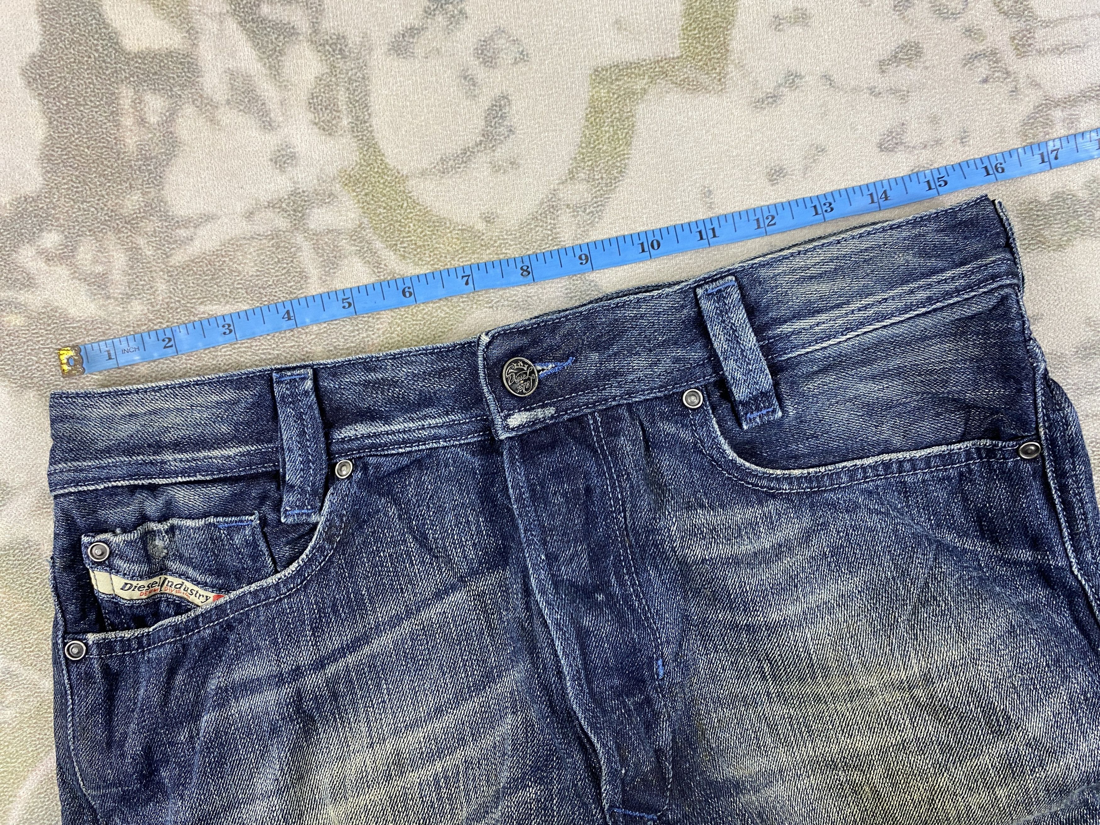 Diesel Vintage Diesel Distressed Blue Jeans 31x32- JN3814 Size US 31 - 5 Thumbnail