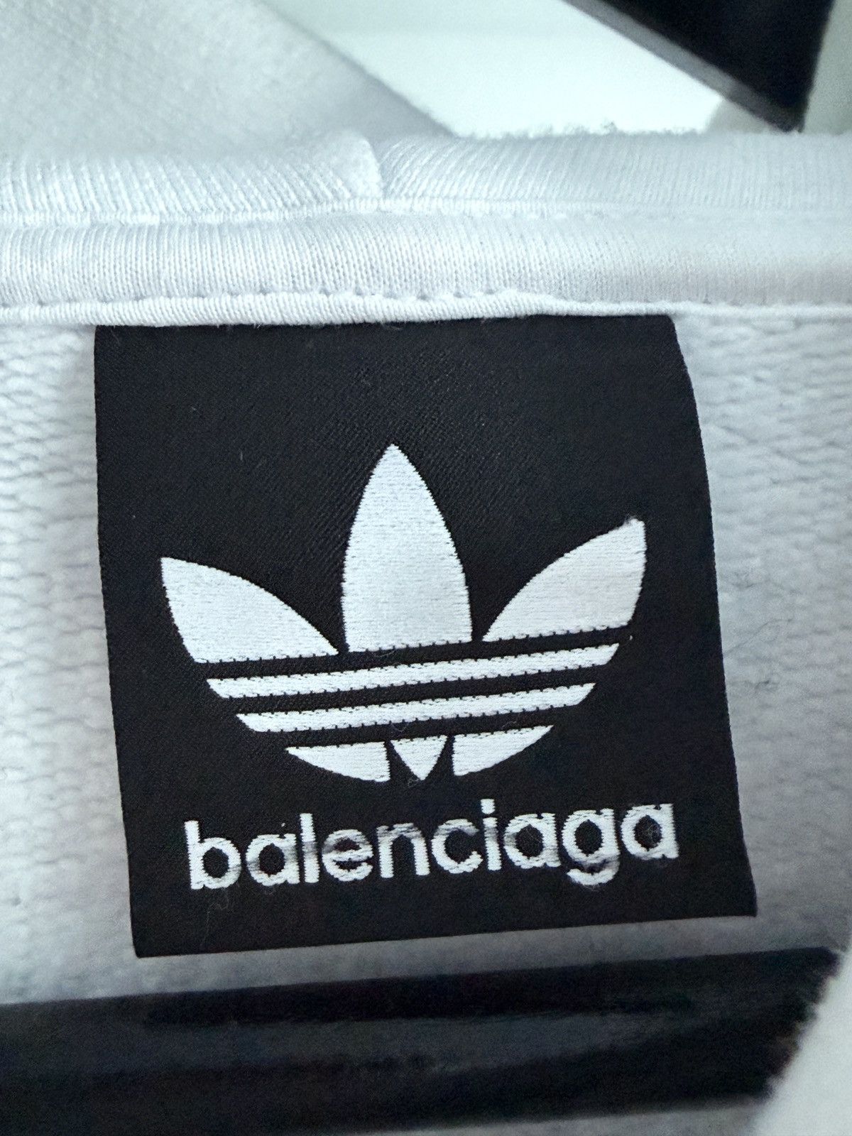 Balenciaga Balenciaga x Adidas White hoodie Size US S / EU 44-46 / 1 - 8 Thumbnail