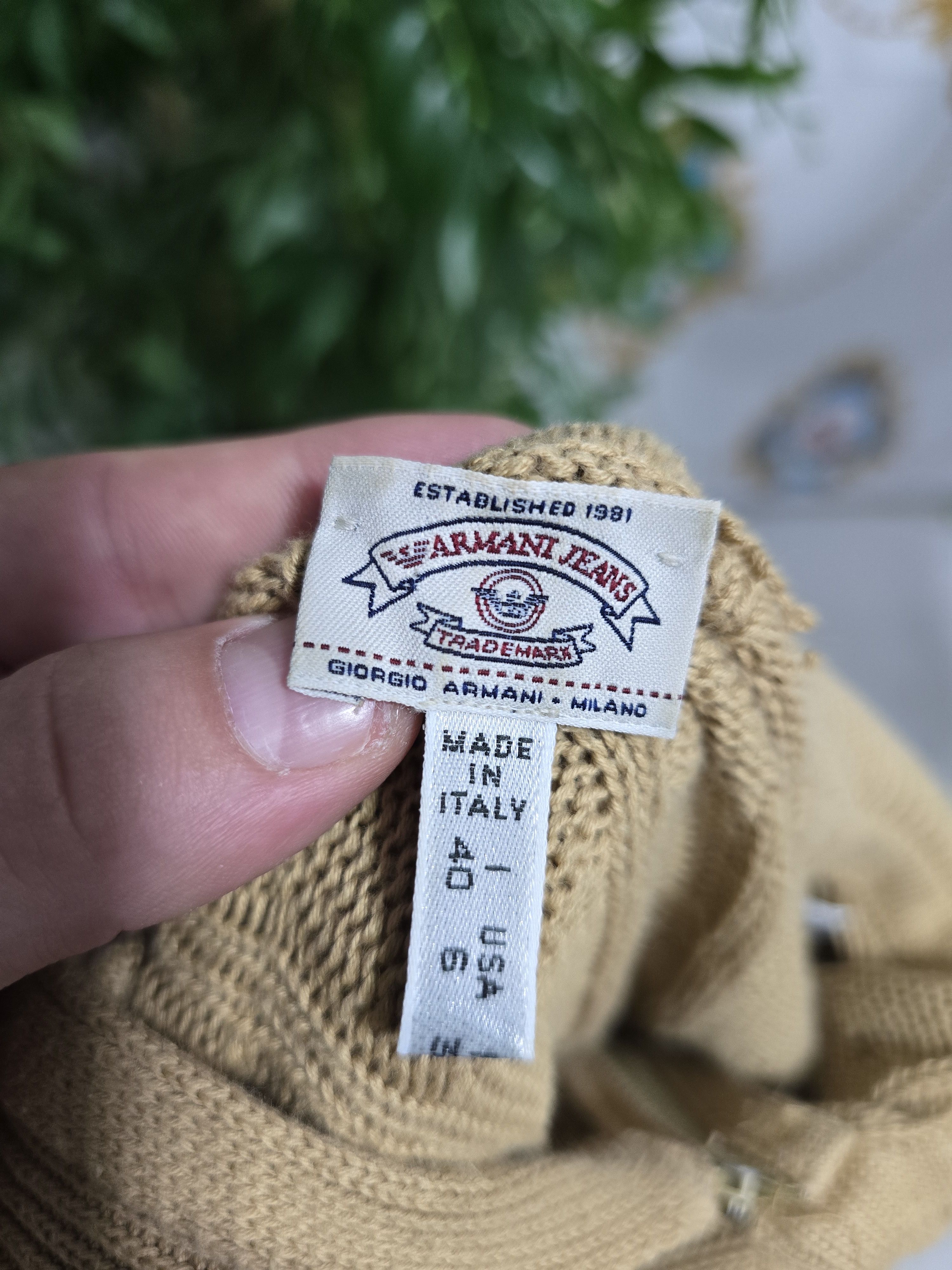 Giorgio Armani × Vintage GIORGIO ARMANI JEANS vintage very rare Small Size M / US 6-8 / IT 42-44 - 7 Thumbnail