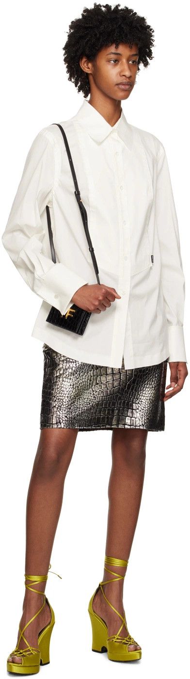 Tom Ford o1y0226 Solid Color Shirt in White Size M / US 6-8 / IT 42-44 - 4 Thumbnail