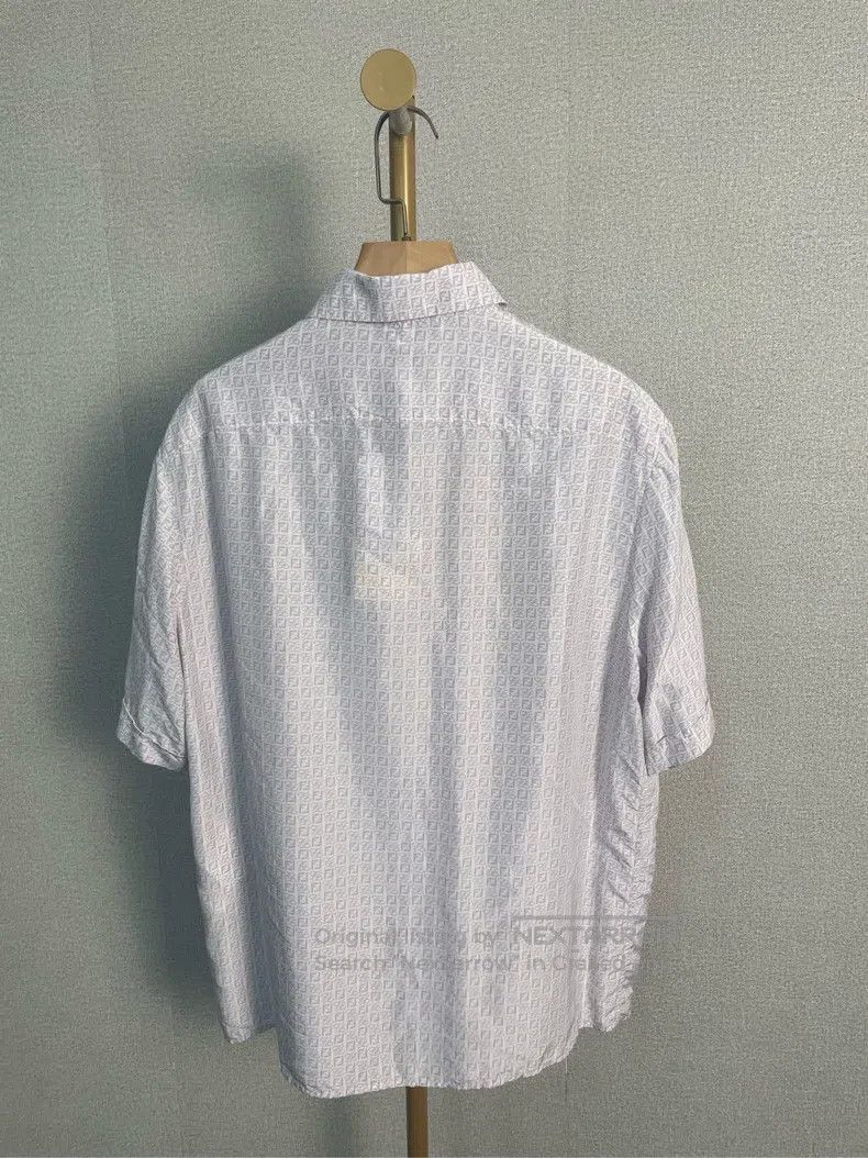 Fendi Fendi size 39 Logo Print Shirt Size US M / EU 48-50 / 2 - 2 Thumbnail
