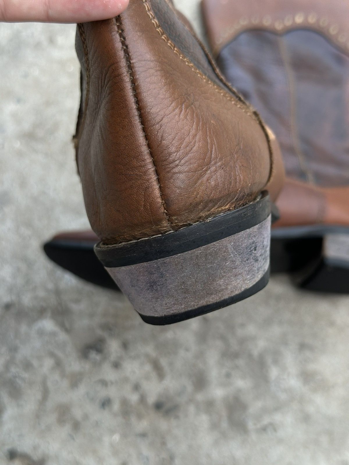 Western Rise Vintage Women’s High Leather Boots Wetsern Cowboy Y2K 00s Size US 7 / IT 37 - 6 Thumbnail