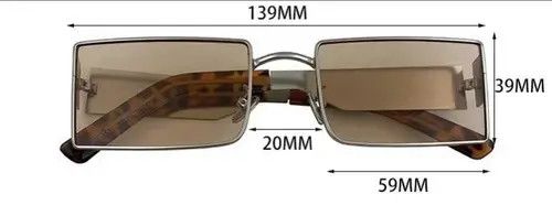 VIBE Vintage square frame sunglasses Size ONE SIZE - 2 Thumbnail