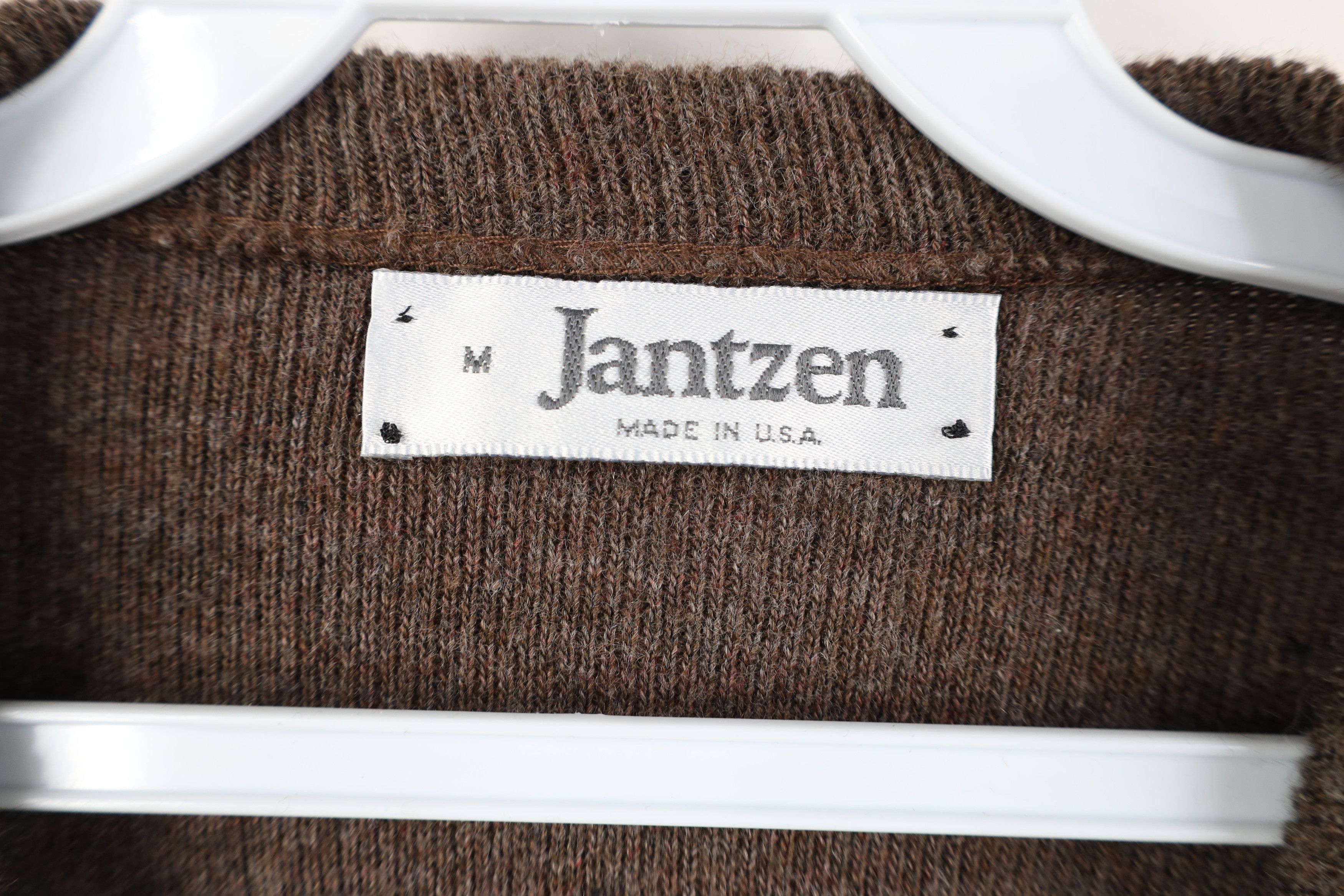 Vintage Vintage 70s Streetwear Blank Knit V-Neck Sweater Brown USA Size US M / EU 48-50 / 2 - 5 Thumbnail