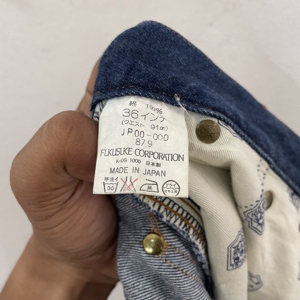 Lancel Vintage Lancel Spellout Logo Denim Jeans Size US 35 - 6 Thumbnail
