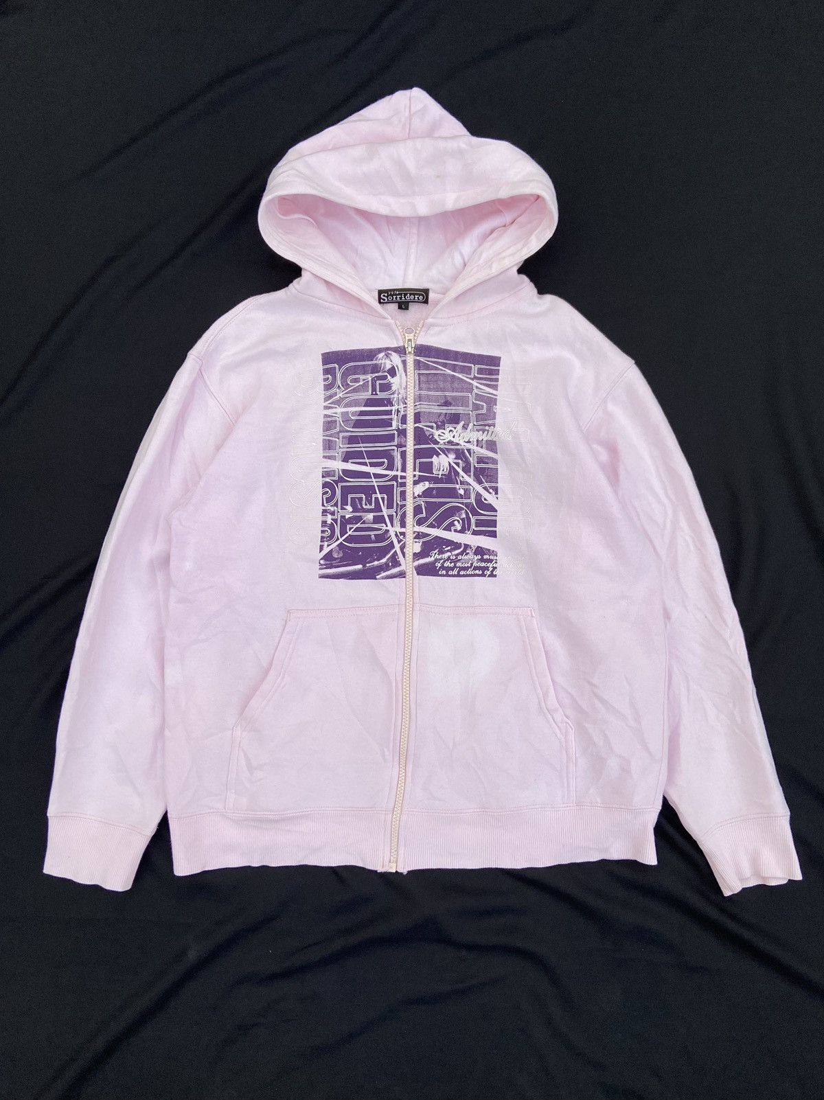 image of Hysteric Glamour x If Six Was Nine There Is Always Music In One Sorriedere Zip Hoodie in Pink (Size