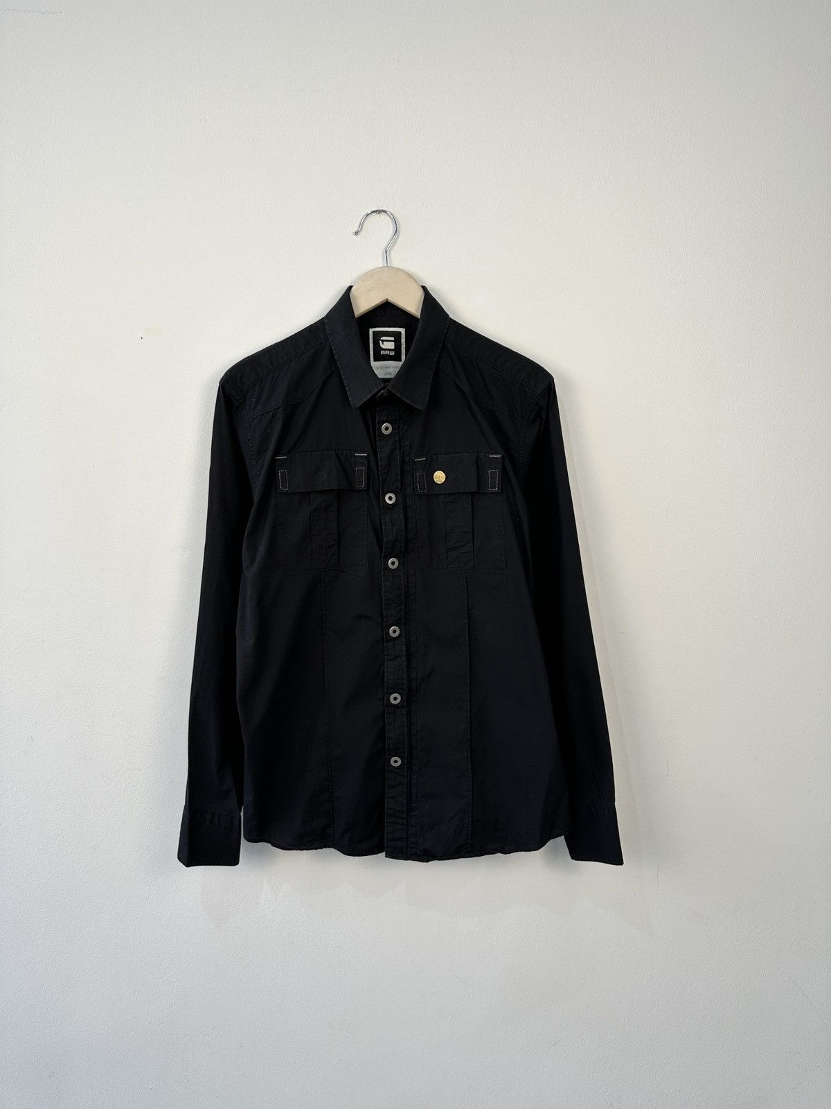 G-Star G-Star RAW Deck Dress Shirt L/S XL – Utility Military Style Size US XL / EU 56 / 4 - 1 Thumbnail