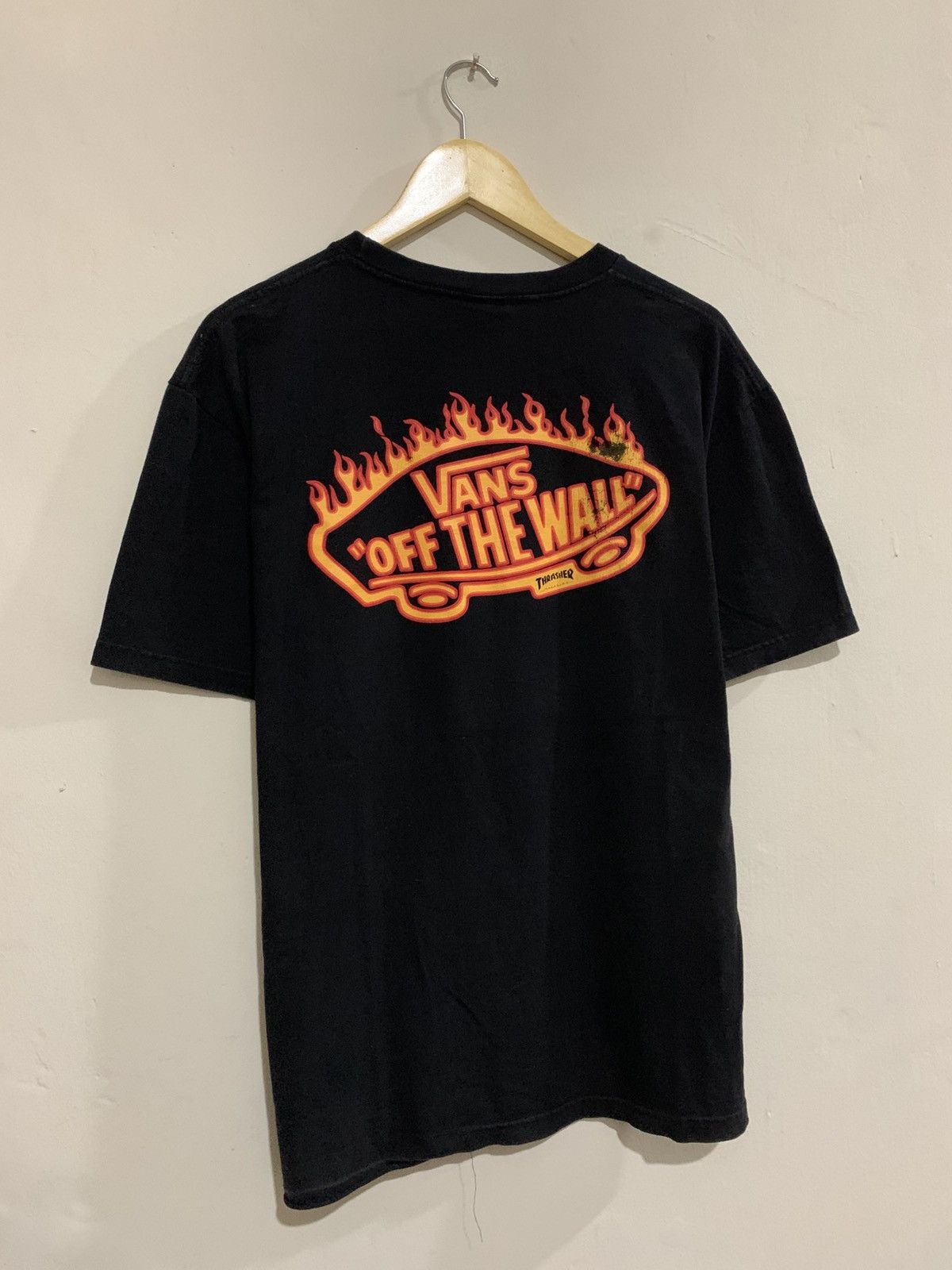 Thrasher Thrasher X Vans Skateboards Flame Shirt Trashed Tee Shirt Size US L / EU 52-54 / 3 - 4 Thumbnail