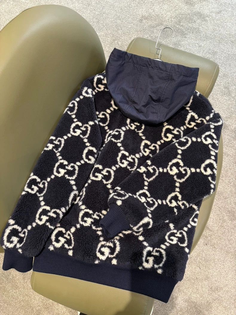 Gucci Gucci Dark blue double G lamb jacket 2502-Nextarrow Size US XS / EU 42 / 0 - 2 Thumbnail