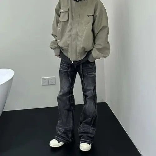 Japanese Brand Honeycomb Loose Flare Leg Vintage Design Jeans Size US 34 / EU 50 - 4 Thumbnail