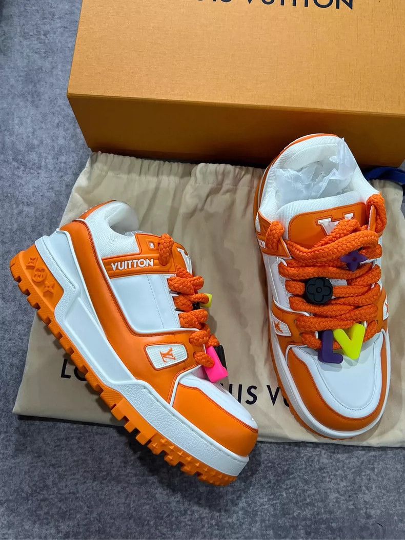 Louis Vuitton Louis Vuitton Orange Little Fat Ding shoes Size US 8.5 / EU 41-42 - 2 Thumbnail