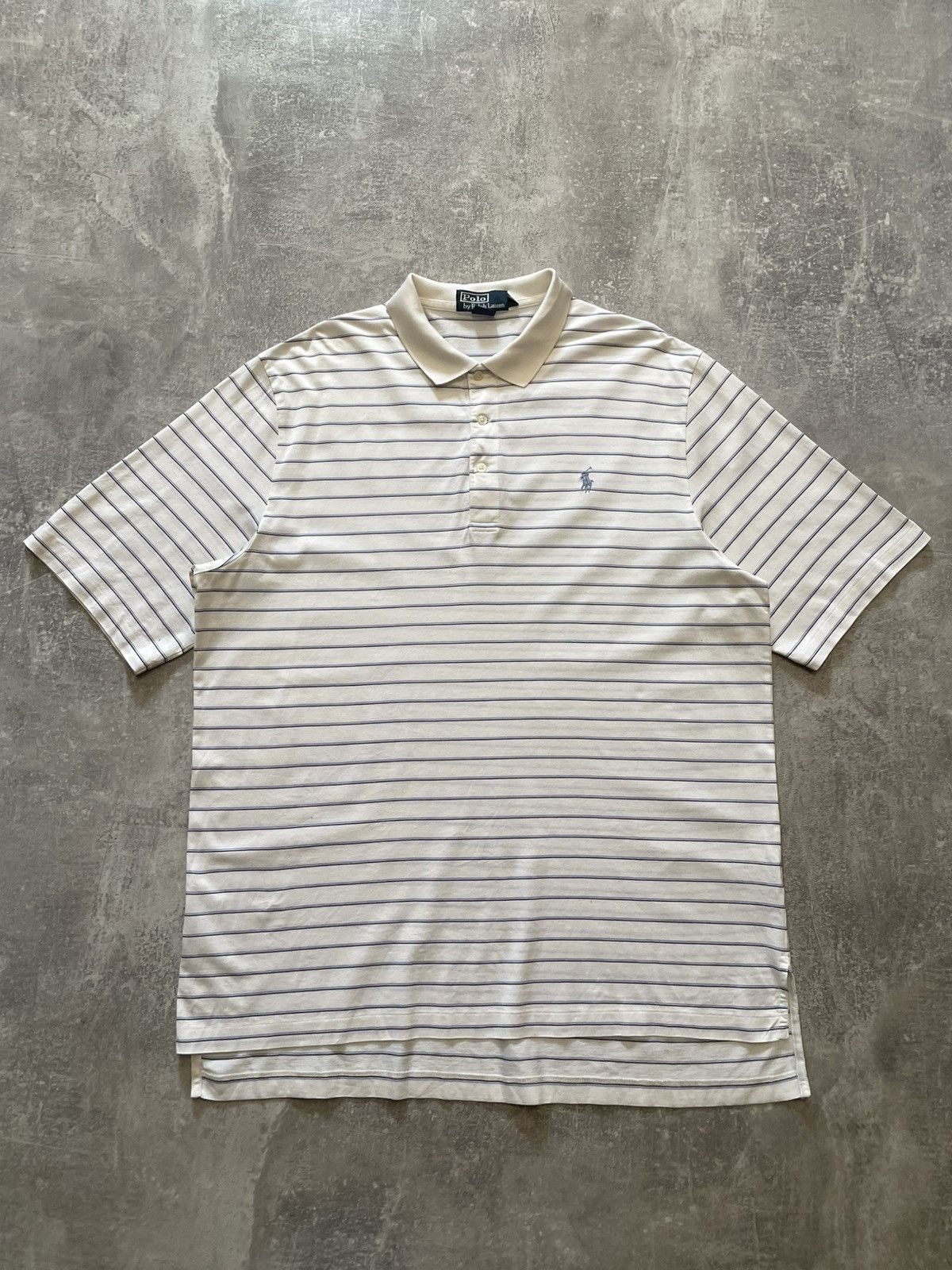 Polo Ralph Lauren Vintage Polo Ralph Lauren Striped Polo Shirt Size L Size US L / EU 52-54 / 3 - 1 Thumbnail