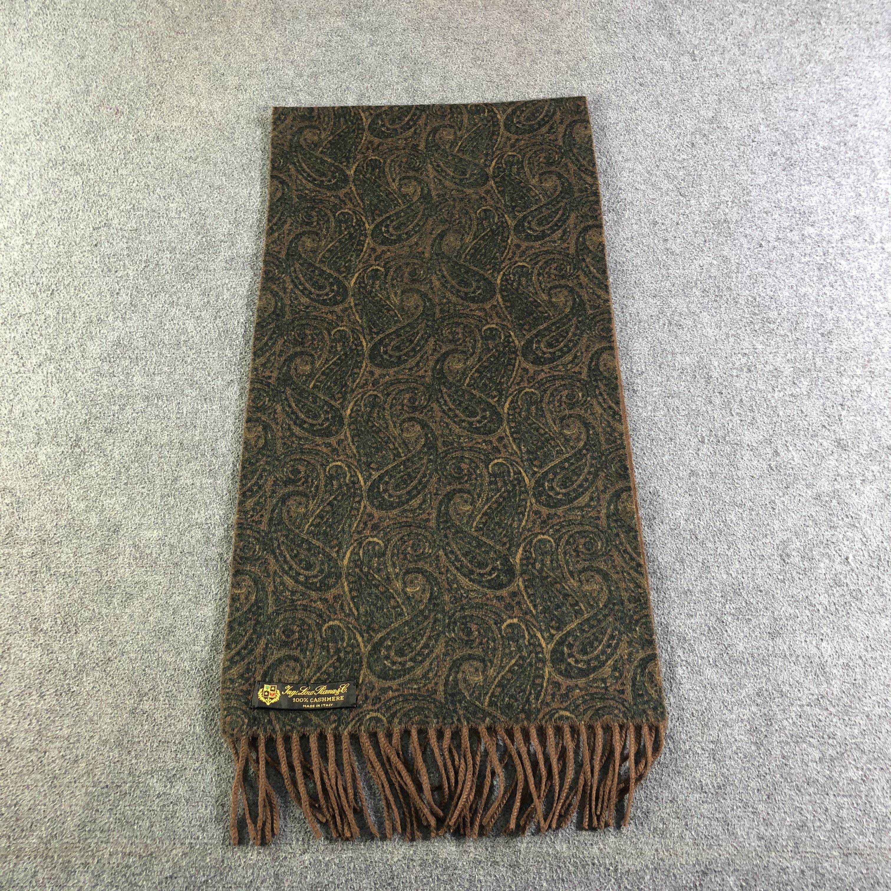 Loro Piana Loro Piana Paisley Cashmere Scarf Muffler Neckgear V2631 Size ONE SIZE - 1 Thumbnail