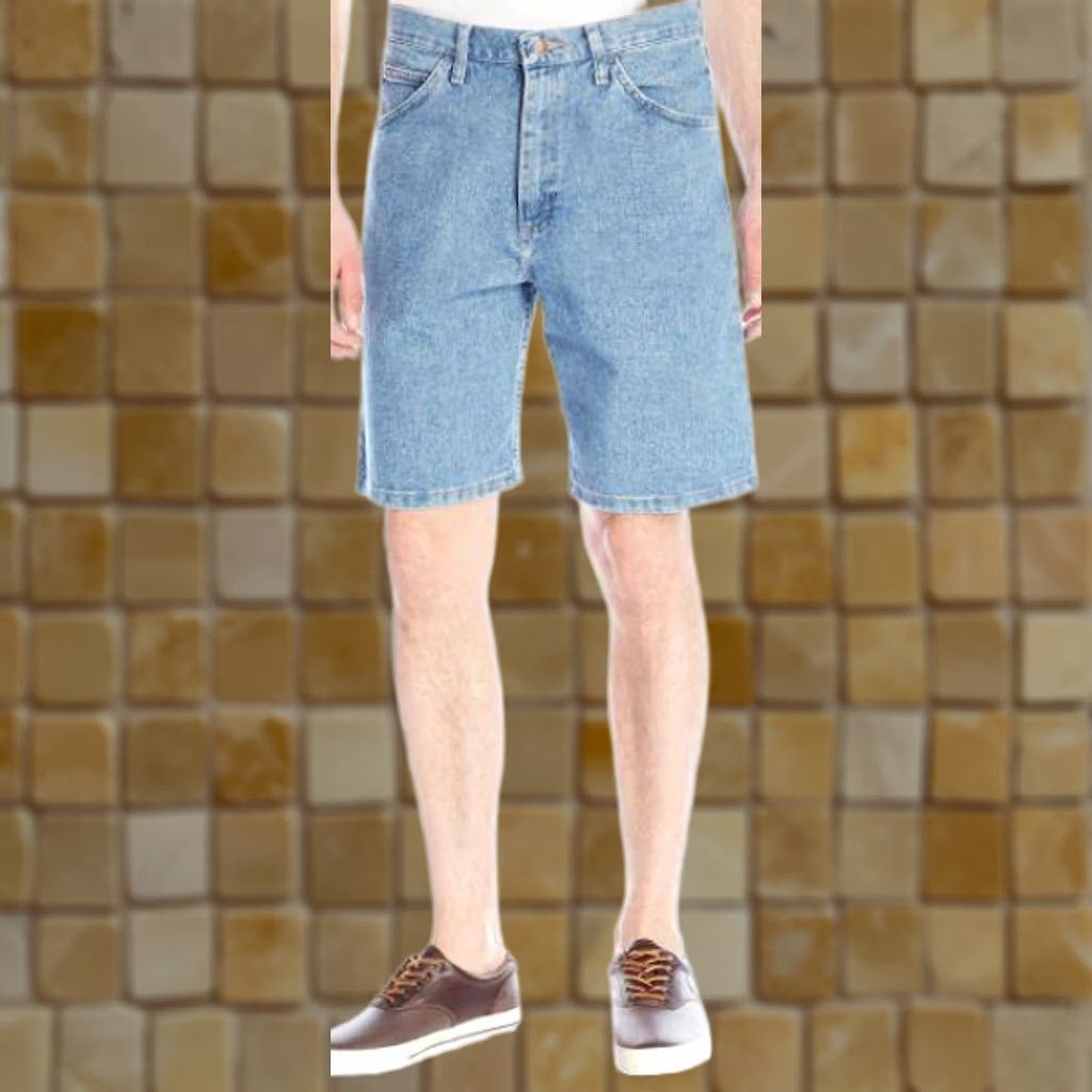 Wrangler WRANGLER SHorts Blue Denim Jeans Shorts 44 Mens Authentics Size 44 Blue Pockets Casual Denim 90s? Mens Size US 44 / EU 60 - 1 Preview