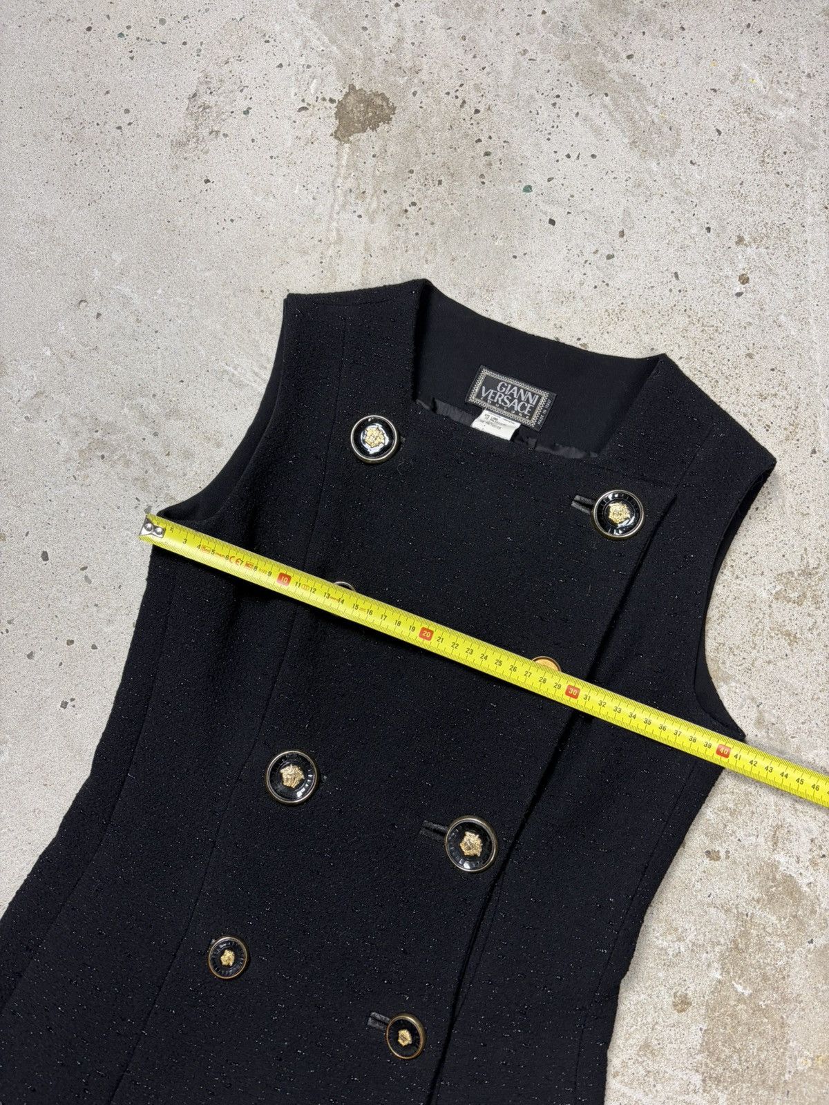 Versace 1994 Gianni Versace Couture Shiny Double Breasted Mini Dress Size M / US 6-8 / IT 42-44 - 17 Thumbnail