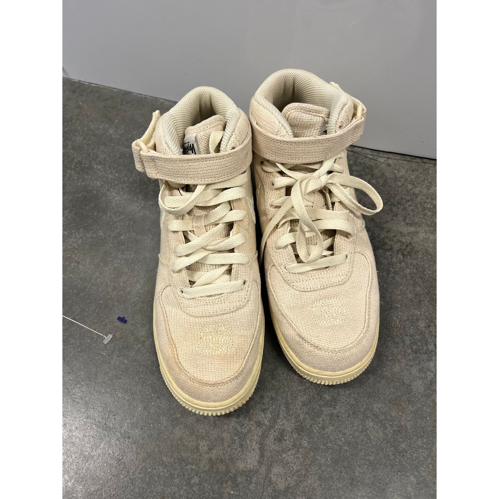 Stussy Stussy X Nike Air Force 1 Mid ‘Fossil’ - Size 6 Size US 6 / EU 39 - 2 Thumbnail