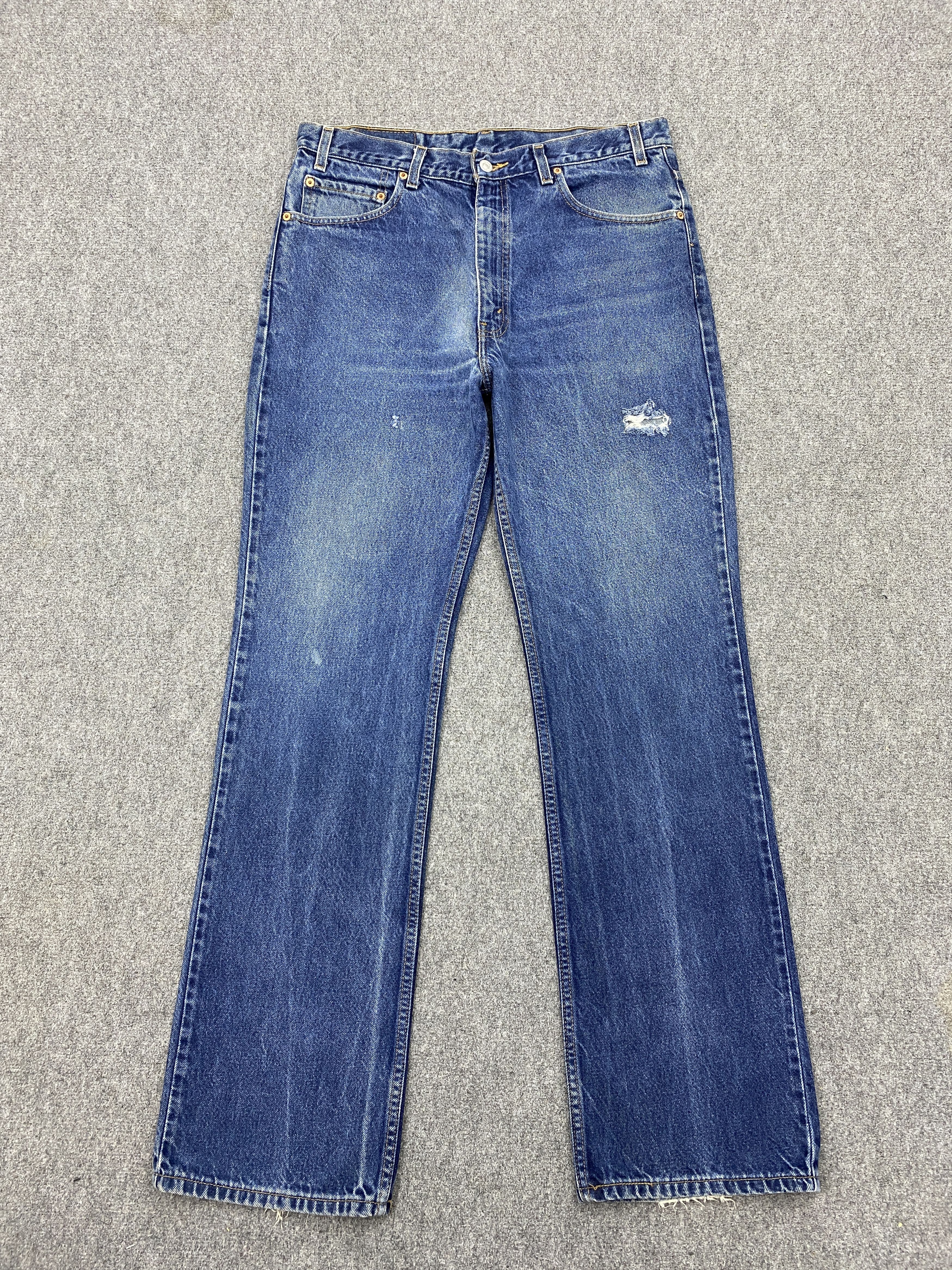 Levi's × Vintage Vintage 90s Levi's 517 Flare Bootcut Denim Jeans Size US 34 / EU 50 - 1 Thumbnail