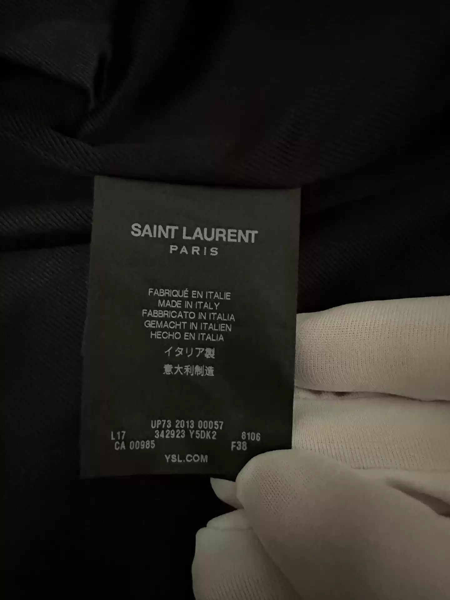 Saint Laurent Paris Saint Laurent Silver L17 Leather Jacket Size 38-2505 Size S / US 4 / IT 40 - 3 Thumbnail