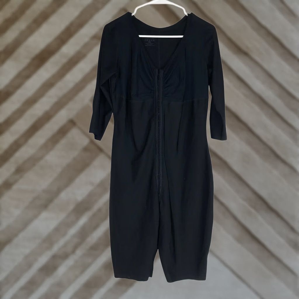Vintage VINTAGE ISAVELA COMPREXXWEAR Black Full Body Slimming Suit 3XL 3/4 Sleeve - Size XXL / US 16-18 / IT 52-54 - 1 Thumbnail