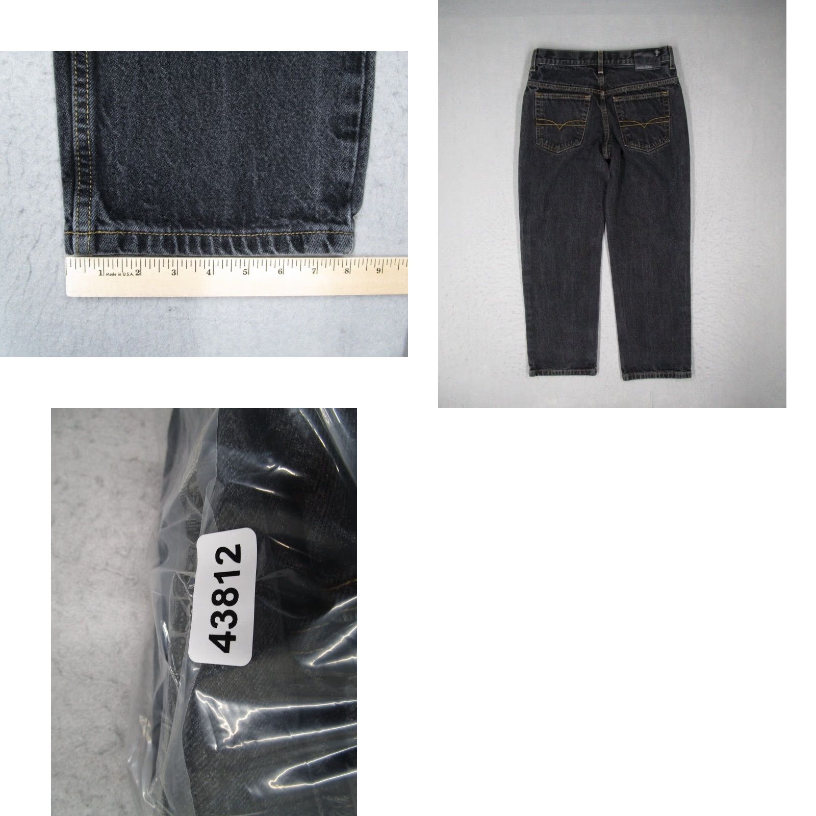 Anchor Blue VINTAGE Anchor Blue Black Original Straight Denim Jeans Mens 28x30 Regular Size US 28 / EU 44 - 8 Thumbnail