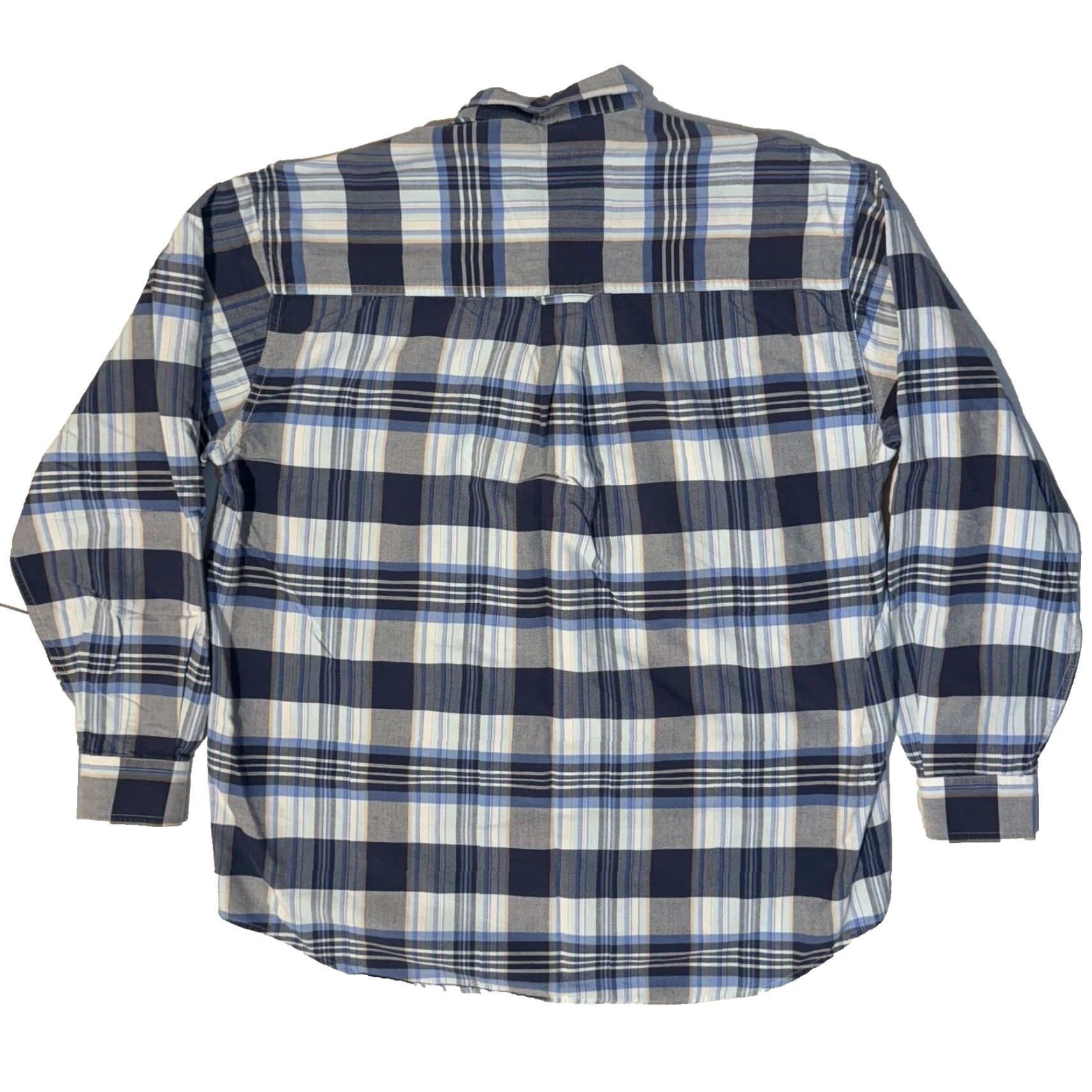 Roper Roper Shirt M Western Blue Plaid Long Sleeve Button Up Rodeo Size US XL / EU 56 / 4 - 7 Thumbnail