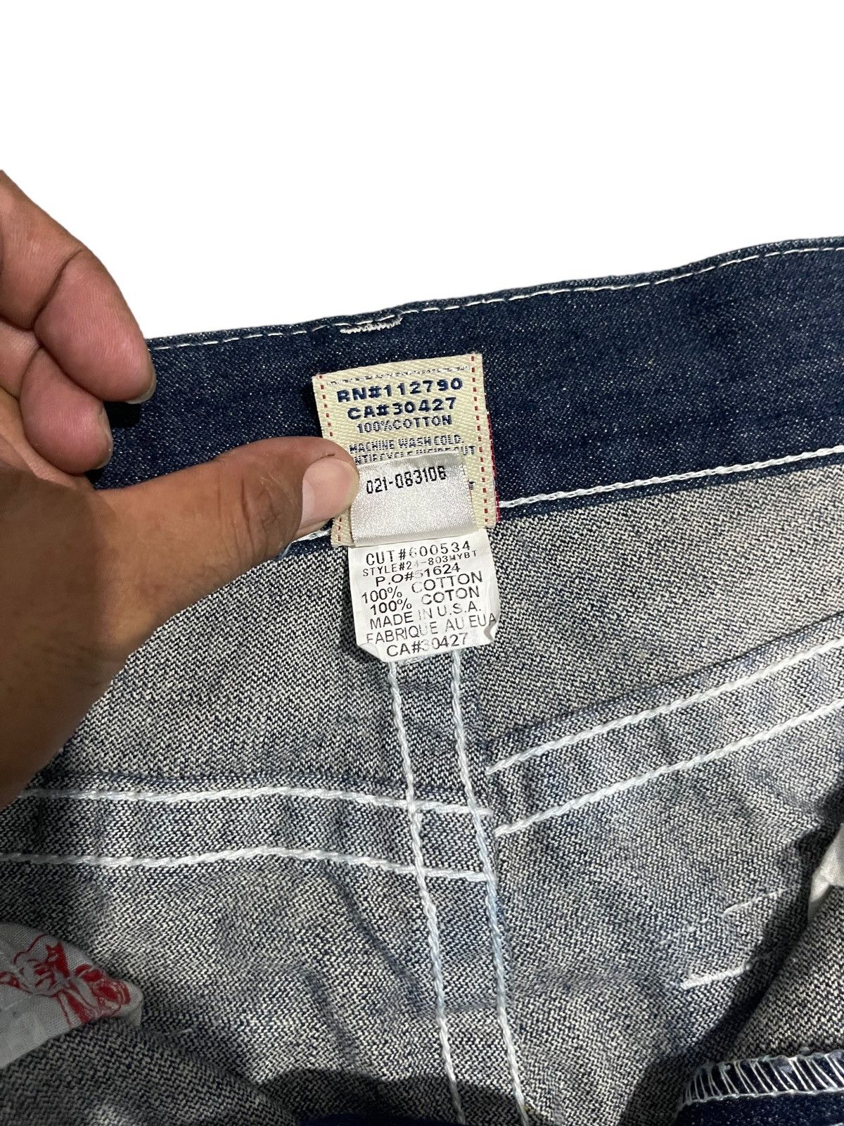 Other Vintage True Religion Billy Super T Denim Jeans Size US 35 - 18 Thumbnail