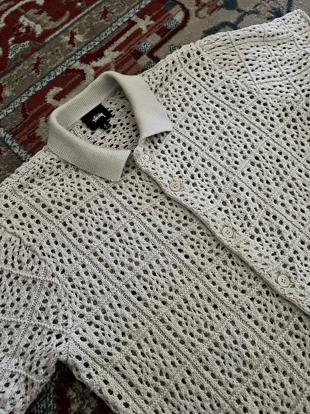 Stussy Stussy Crochet shirt Size US S / EU 44-46 / 1 - 2 Thumbnail