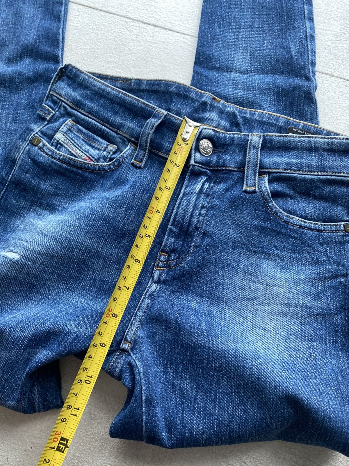 Diesel Luxury 00s Y2K Diesel Slandy Super Skinny Stretch Jeans Size 27" / US 4 / IT 40 - 10 Thumbnail