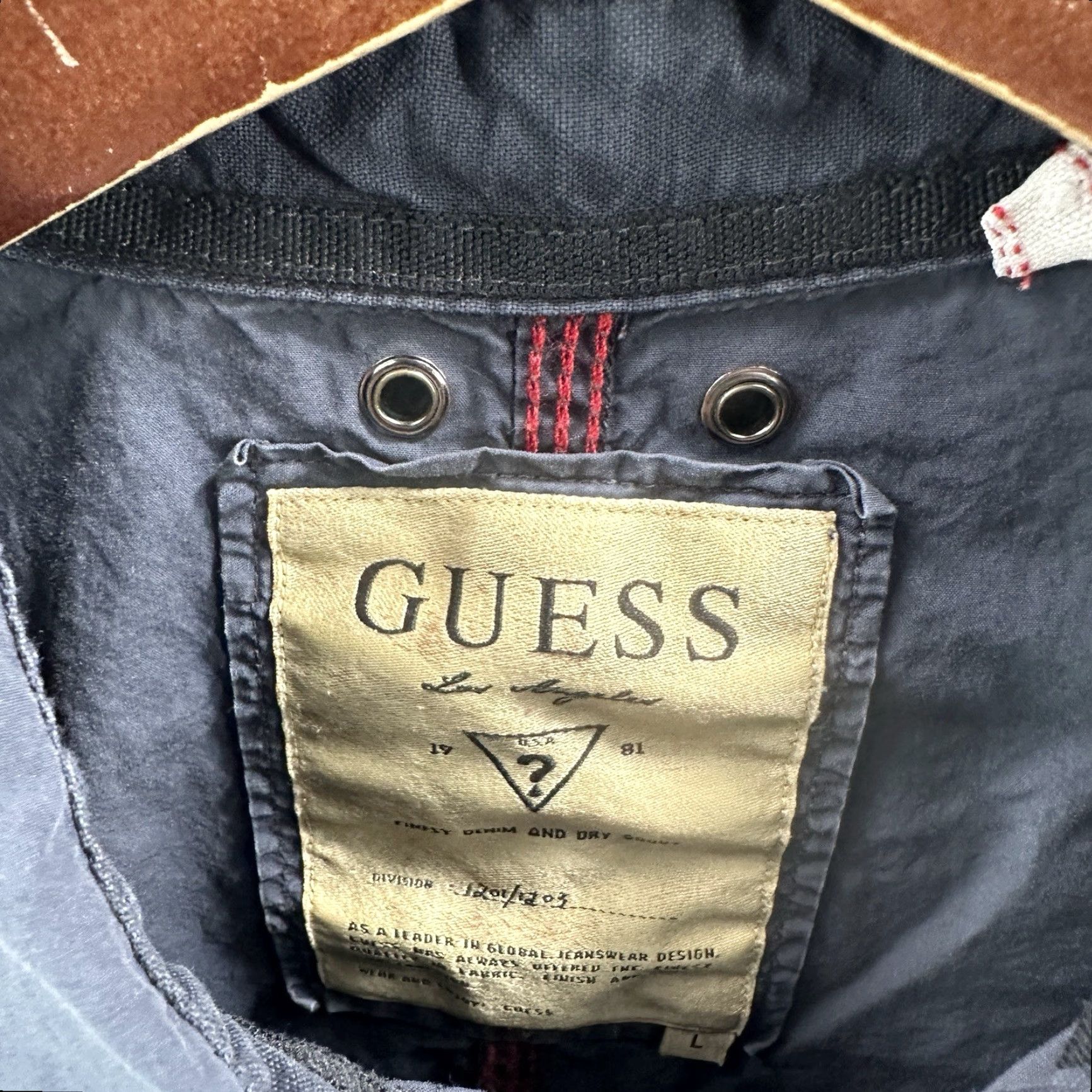 Guess Guess Los Angeles Shirt Mens L Slim Fit Utility Military Blue Button Preppy Y2k Size US L / EU 52-54 / 3 - 6 Thumbnail