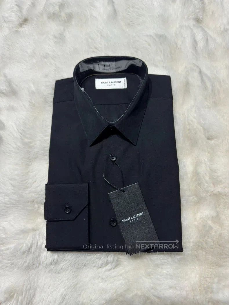 Saint Laurent Paris Saint Laurent Men's Black Button-Up Shirt. Size US M / EU 48-50 / 2 - 1 Thumbnail