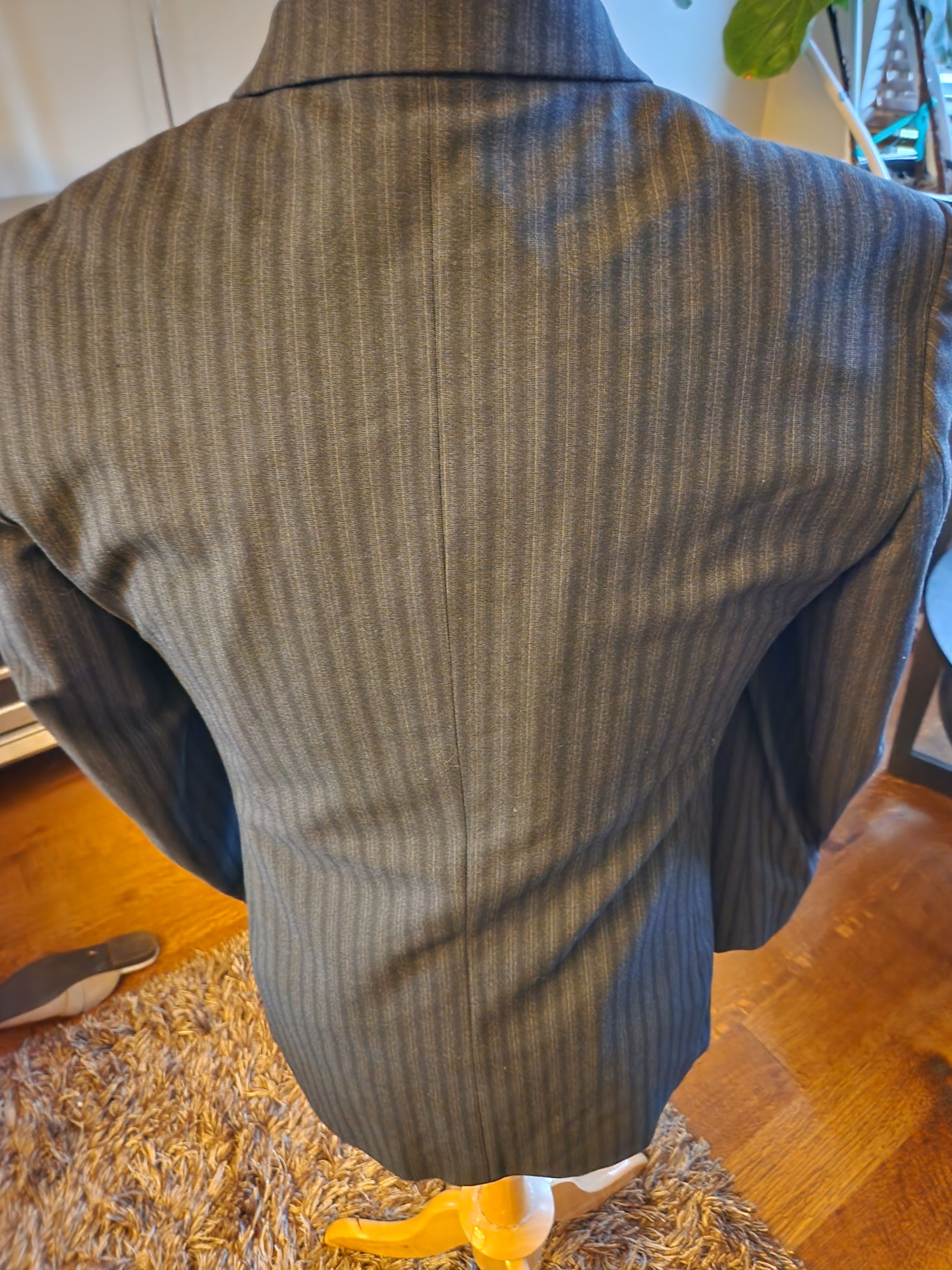 Springfield Vintage 90's Wool Blend Striped Blazer Size 40L - 2 Thumbnail
