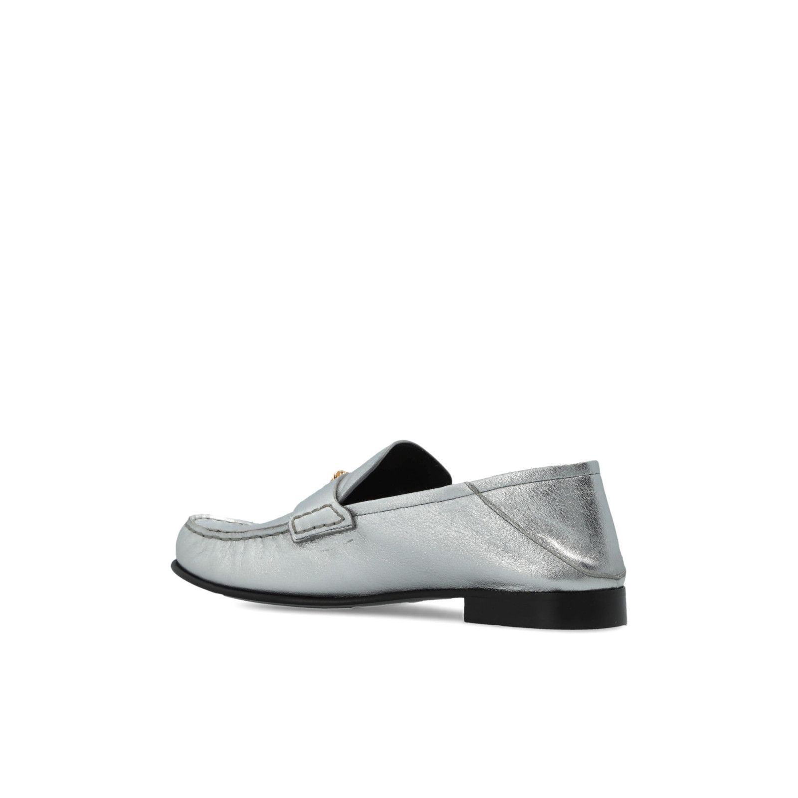 Versace VERSACE Medusa Silver Leather Loafers New And Authentic (Wom Size US 8 / IT 38 - 3 Thumbnail
